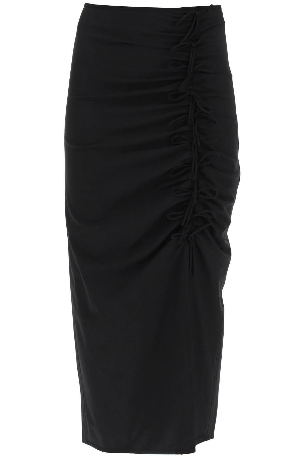 Ganni GANNI midi skirt with ornamental bows