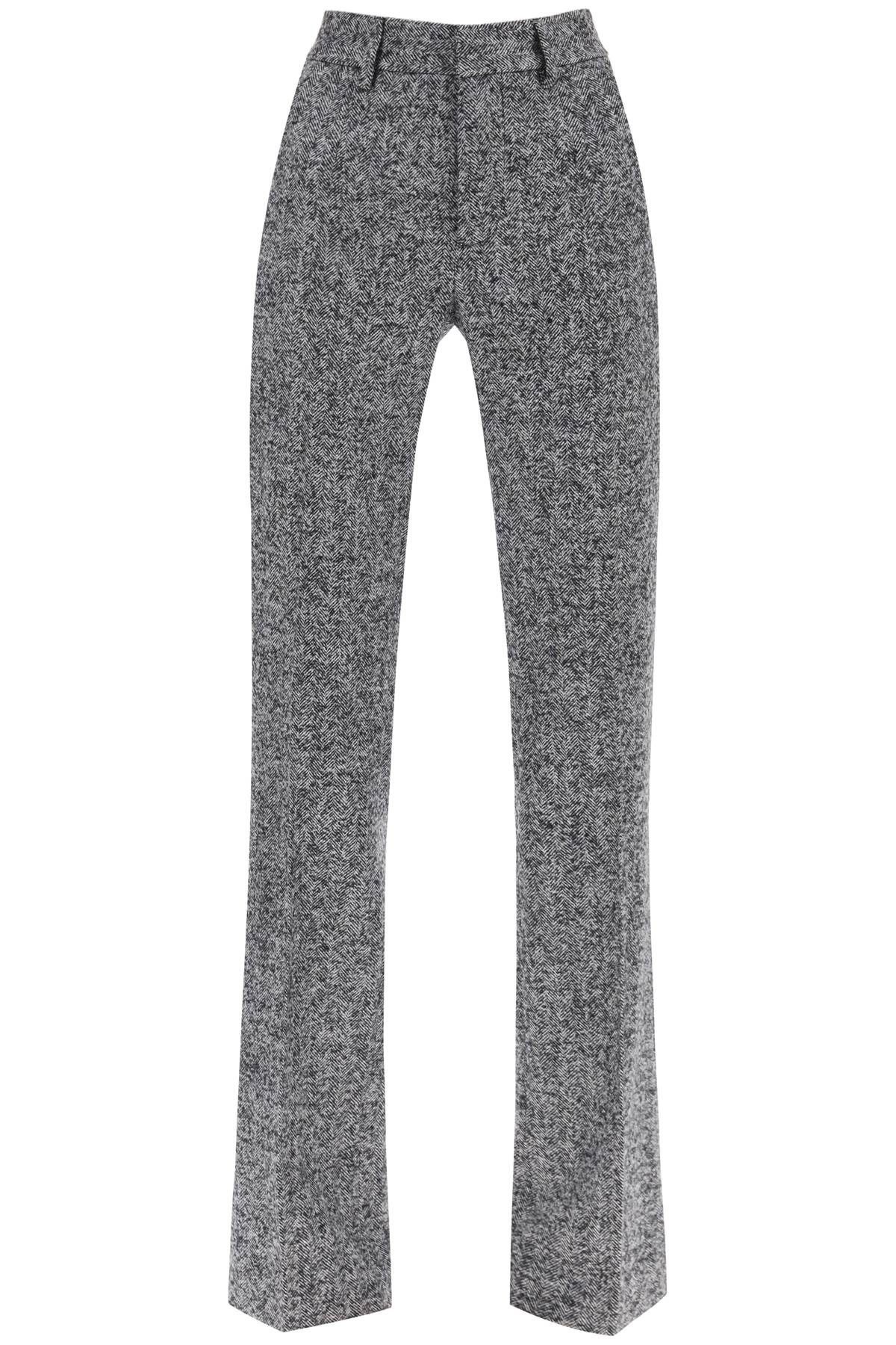 Alessandra Rich ALESSANDRA RICH pants with herringbone motif