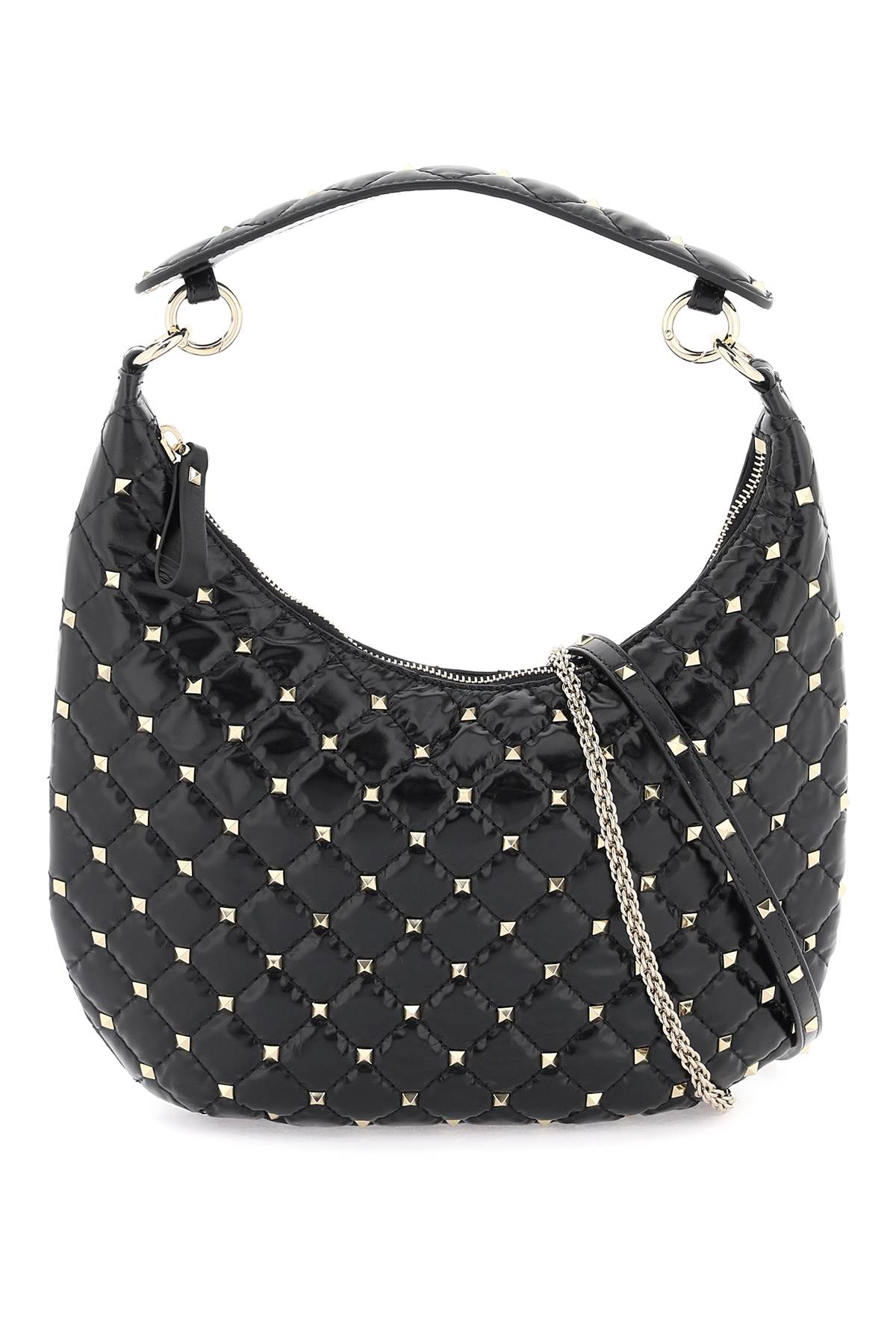 VALENTINO GARAVANI VALENTINO GARAVANI small leather 'rockstud spike' hobo bag