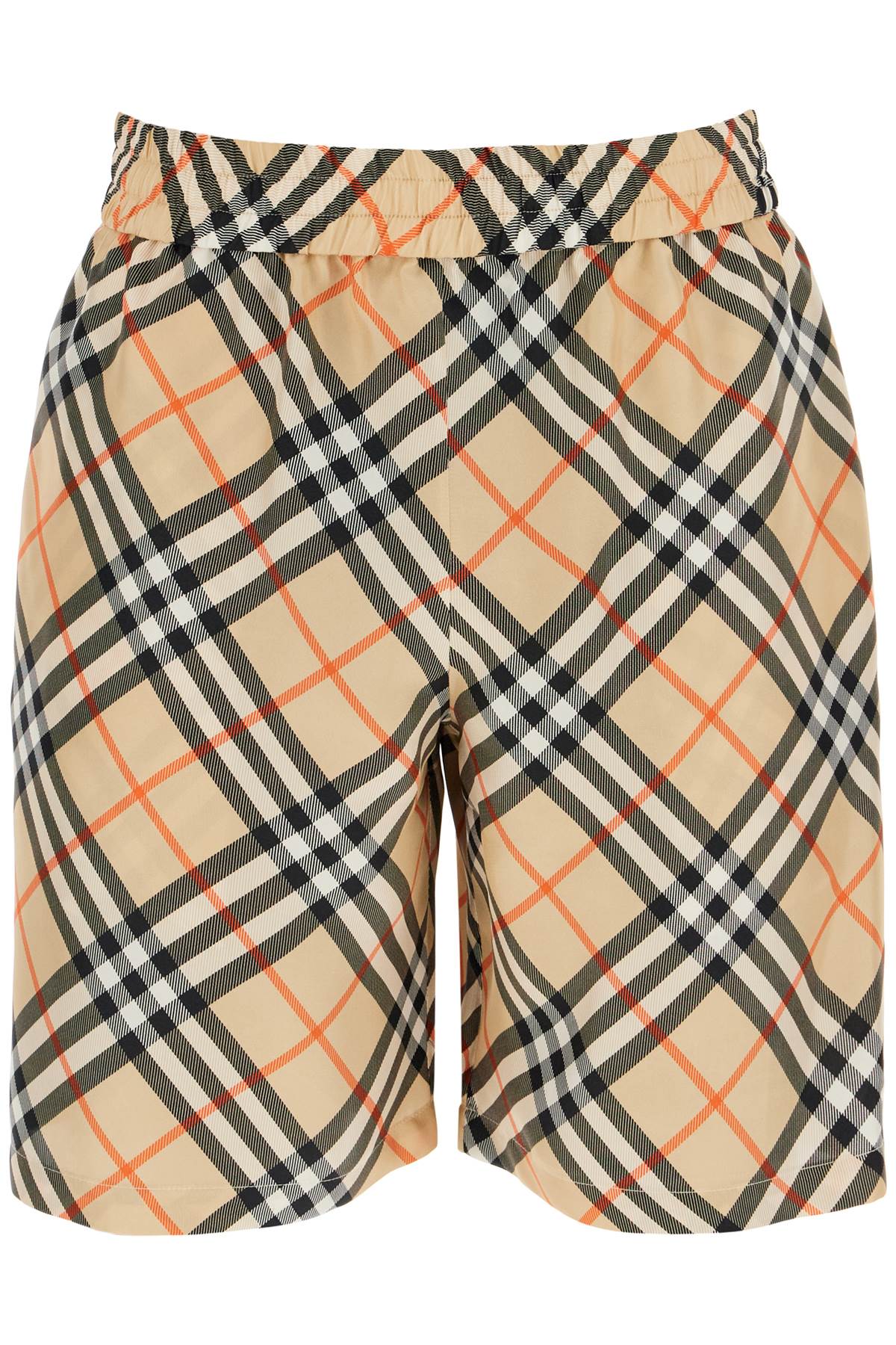 Burberry BURBERRY ered silk bermuda shorts for men