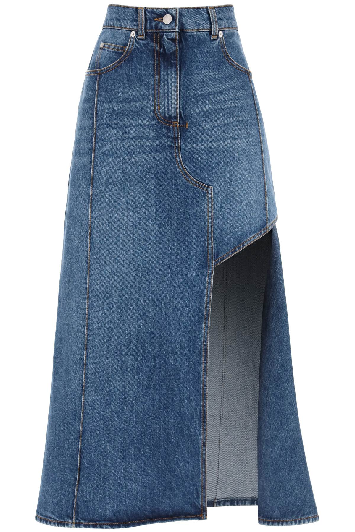 Alexander McQueen ALEXANDER MCQUEEN denim skirt with cut out