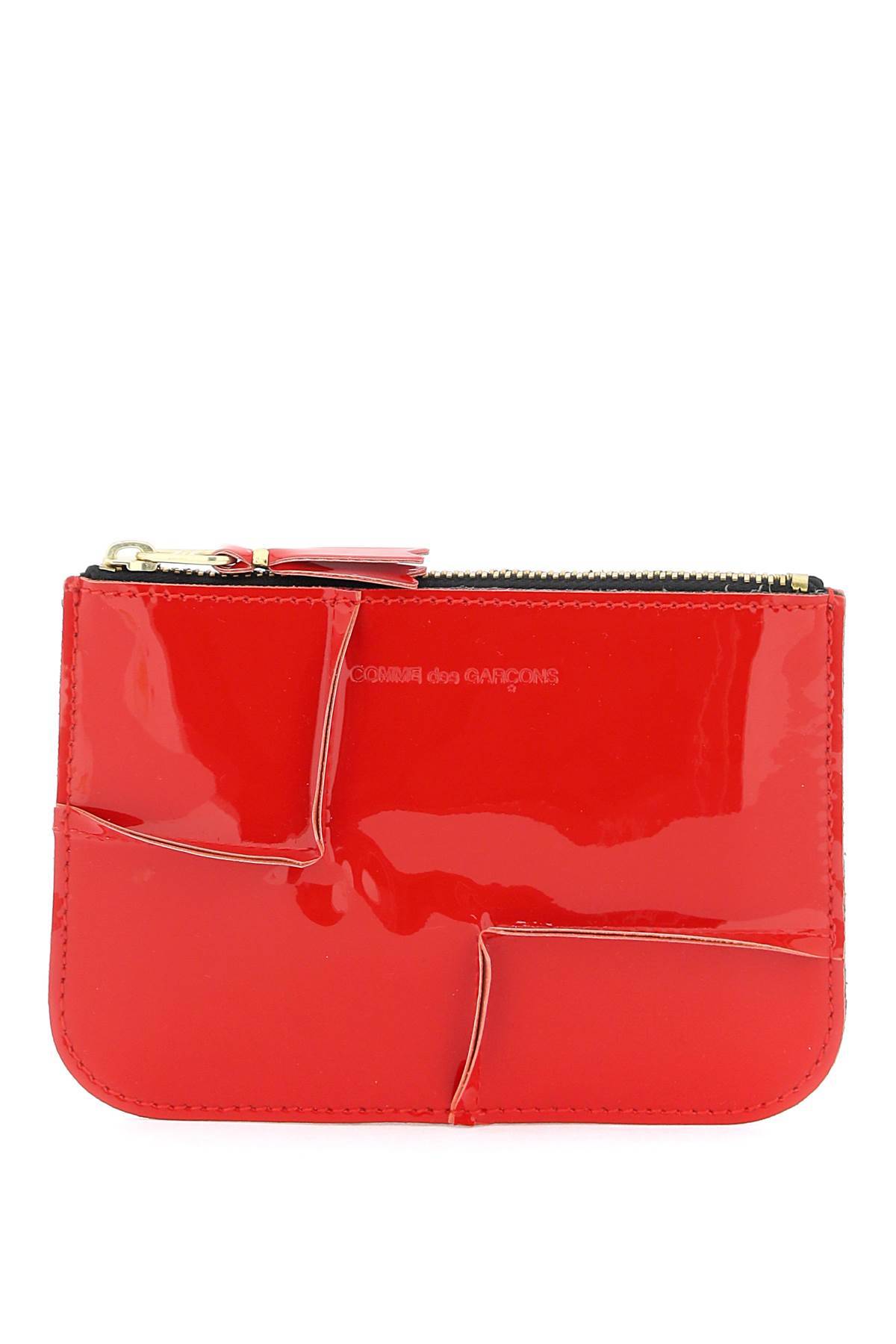 COMME DES GARCONS WALLET COMME DES GARCONS WALLET zip around patent leather wallet with zipper