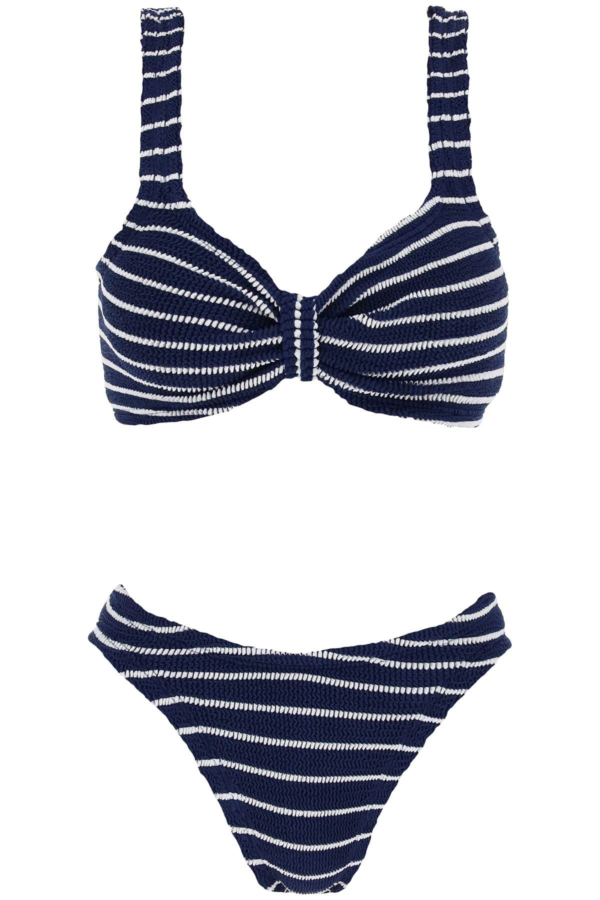  HUNZA G. striped bonnie bikini set