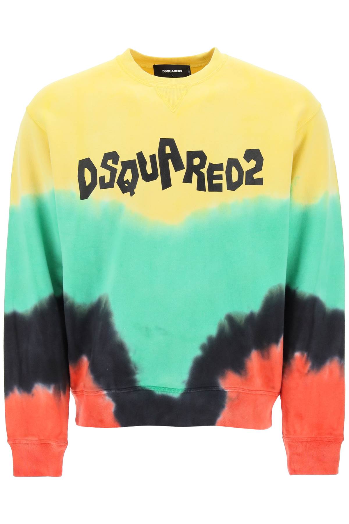 Dsquared2 DSQUARED2 tie-dye crew-neck sweatshirt with logo print