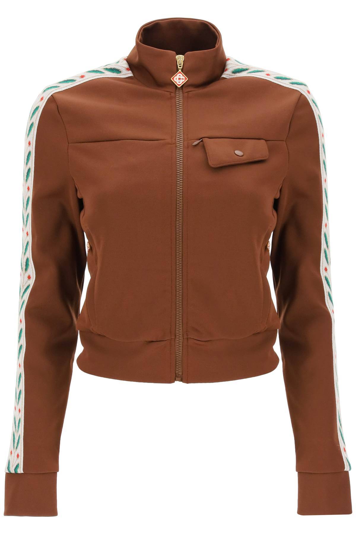 Casablanca CASABLANCA laurel zip-up sweatshirt