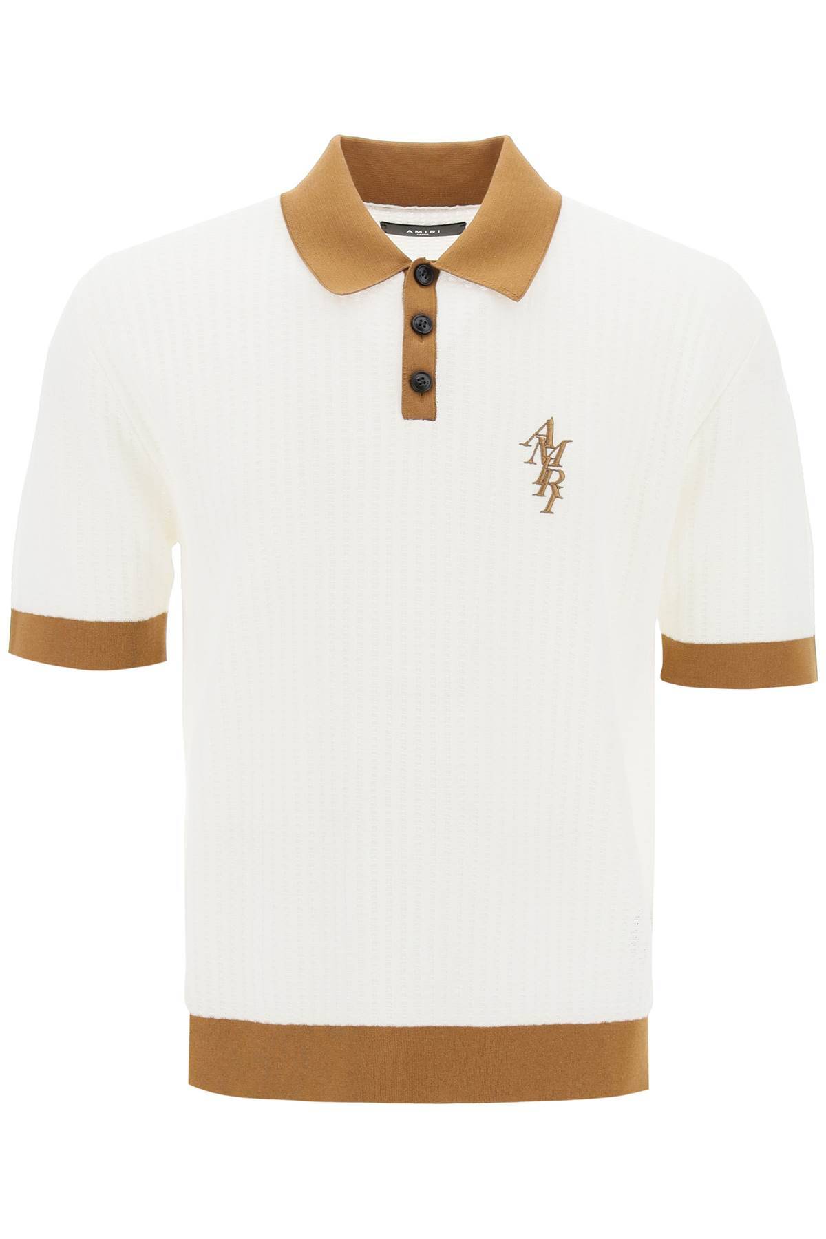 Amiri AMIRI polo shirt with contrasting edges and embroidered logo