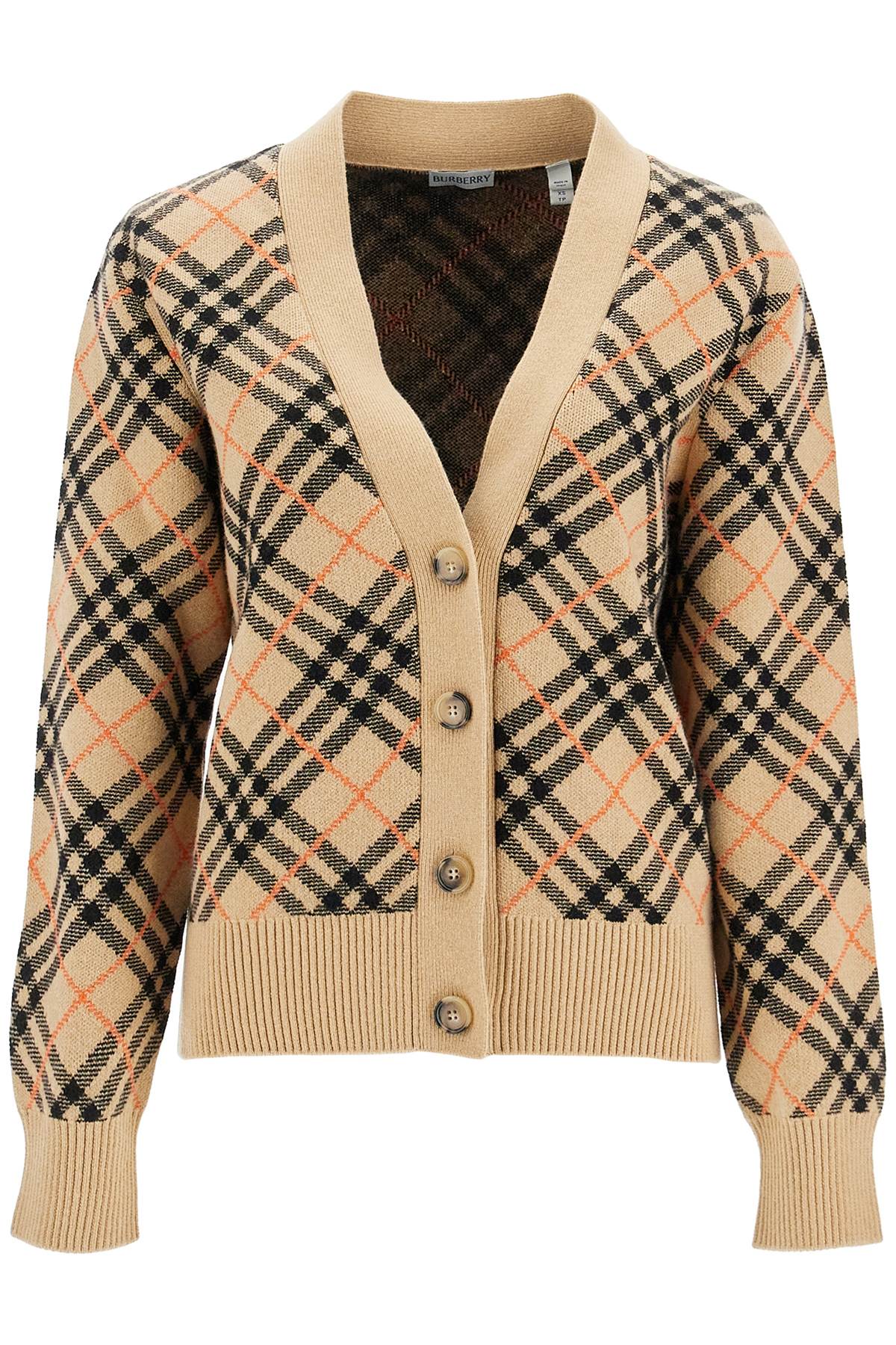 Burberry BURBERRY ered cashmere boxy cardigan with