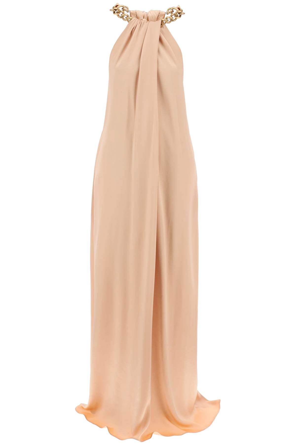 Stella McCartney STELLA McCARTNEY maxi satin dress with necklace