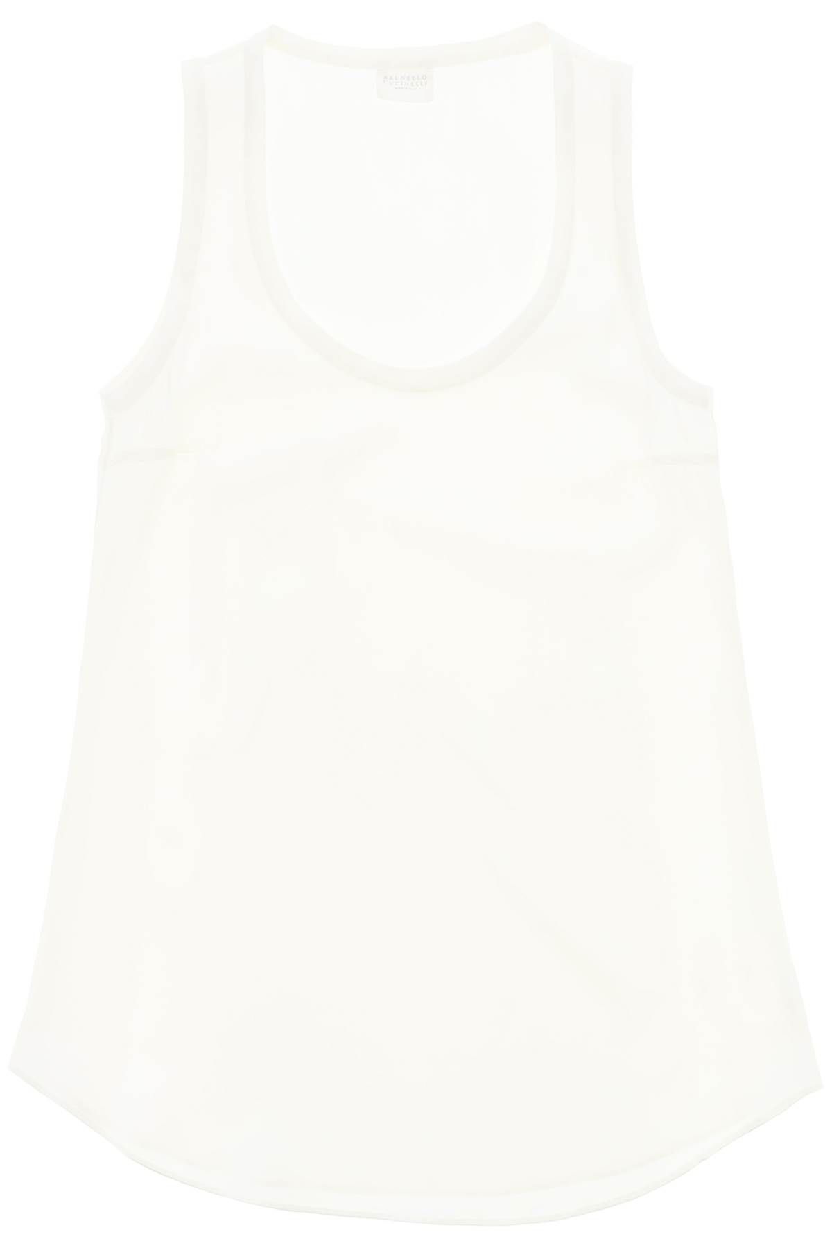 Brunello Cucinelli BRUNELLO CUCINELLI tom's silk satin sleeveless top