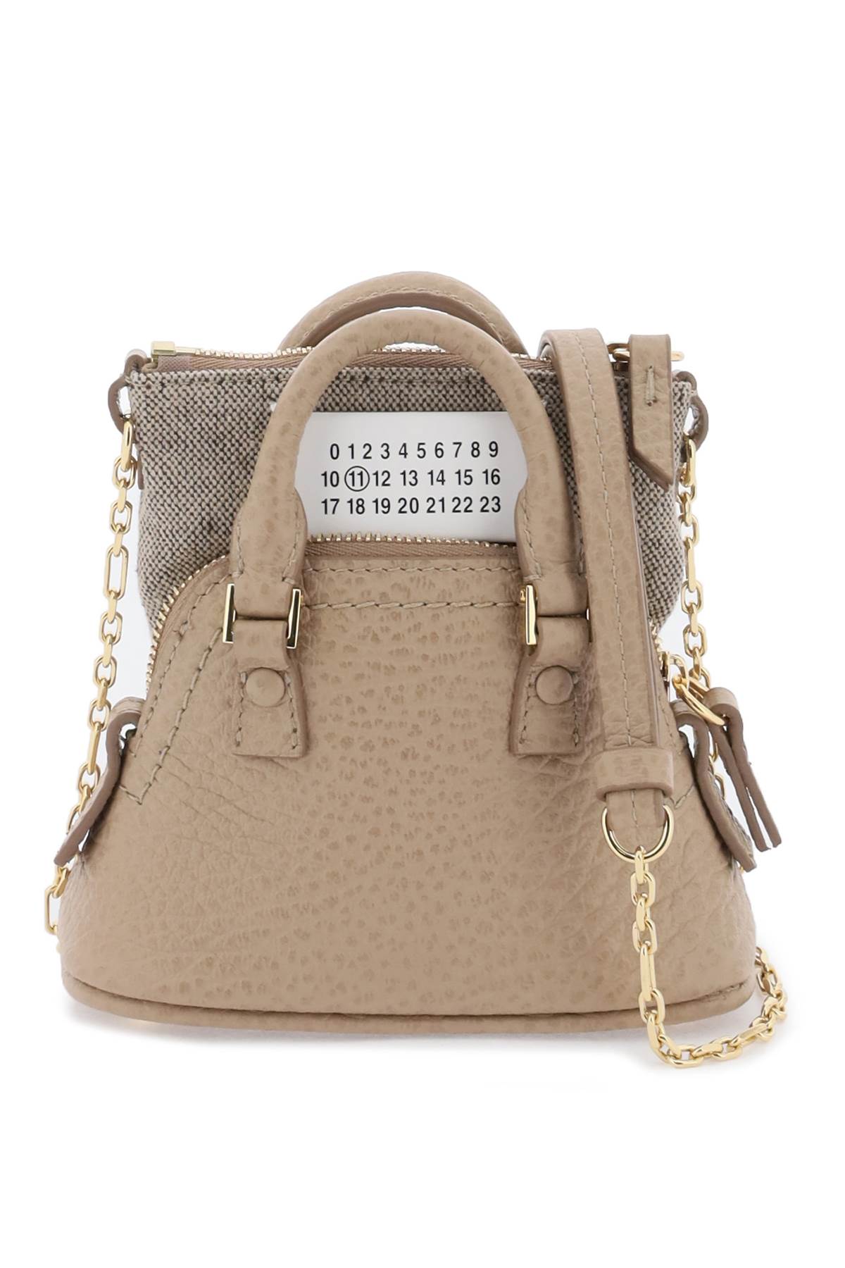 Maison Margiela MAISON MARGIELA grained leather '5ac' micro bag