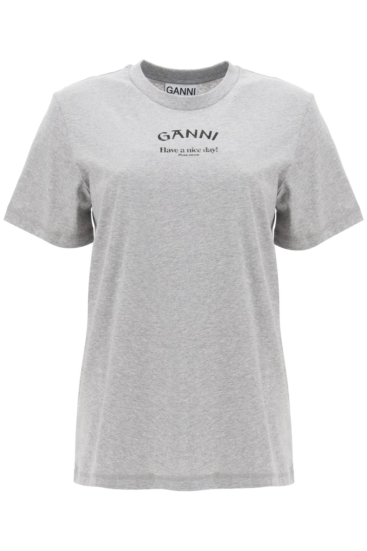 Ganni GANNI t-shirt with logo print