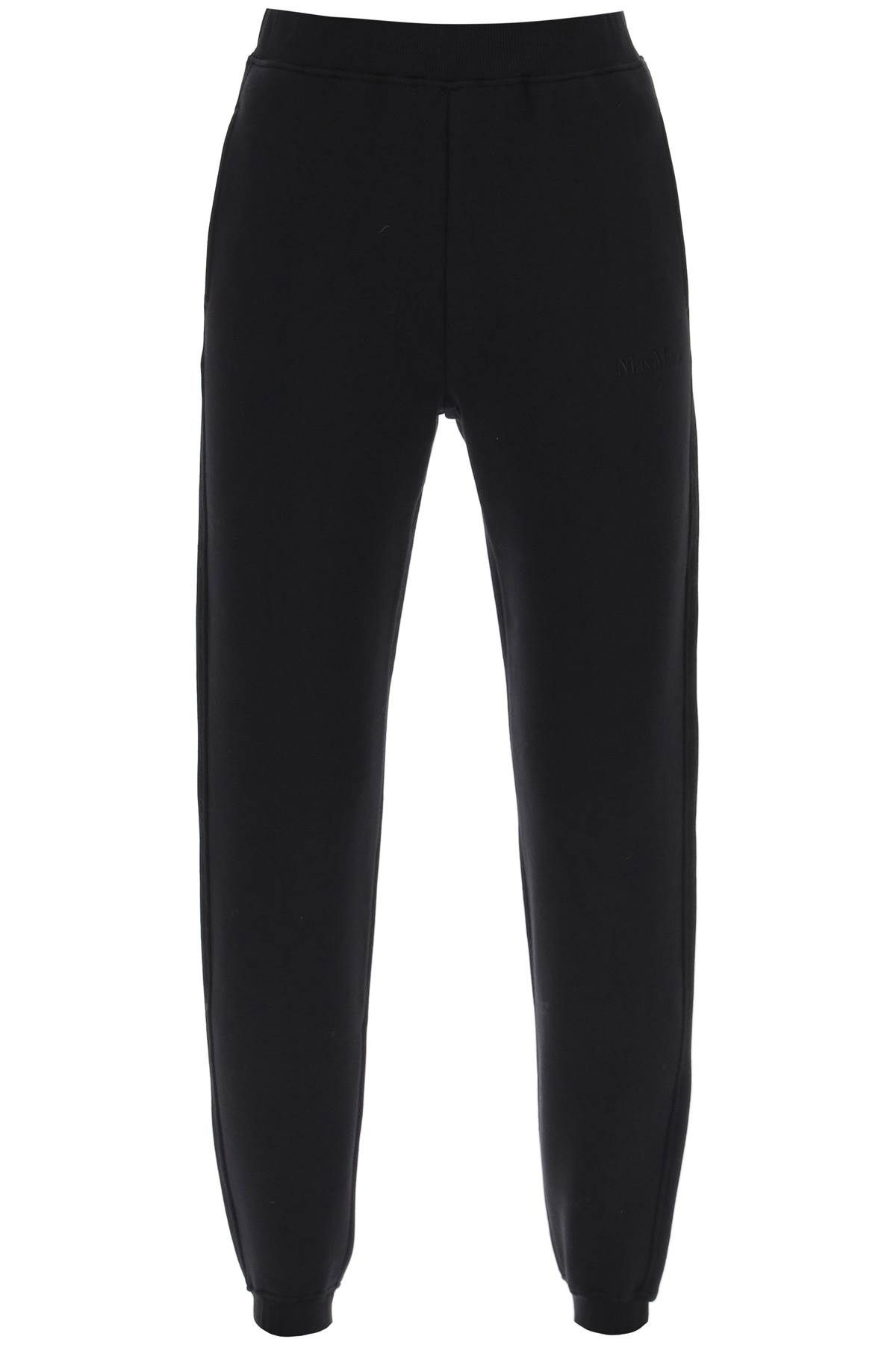  'S MAX MARA 'oncia' fleece-back cotton joggers