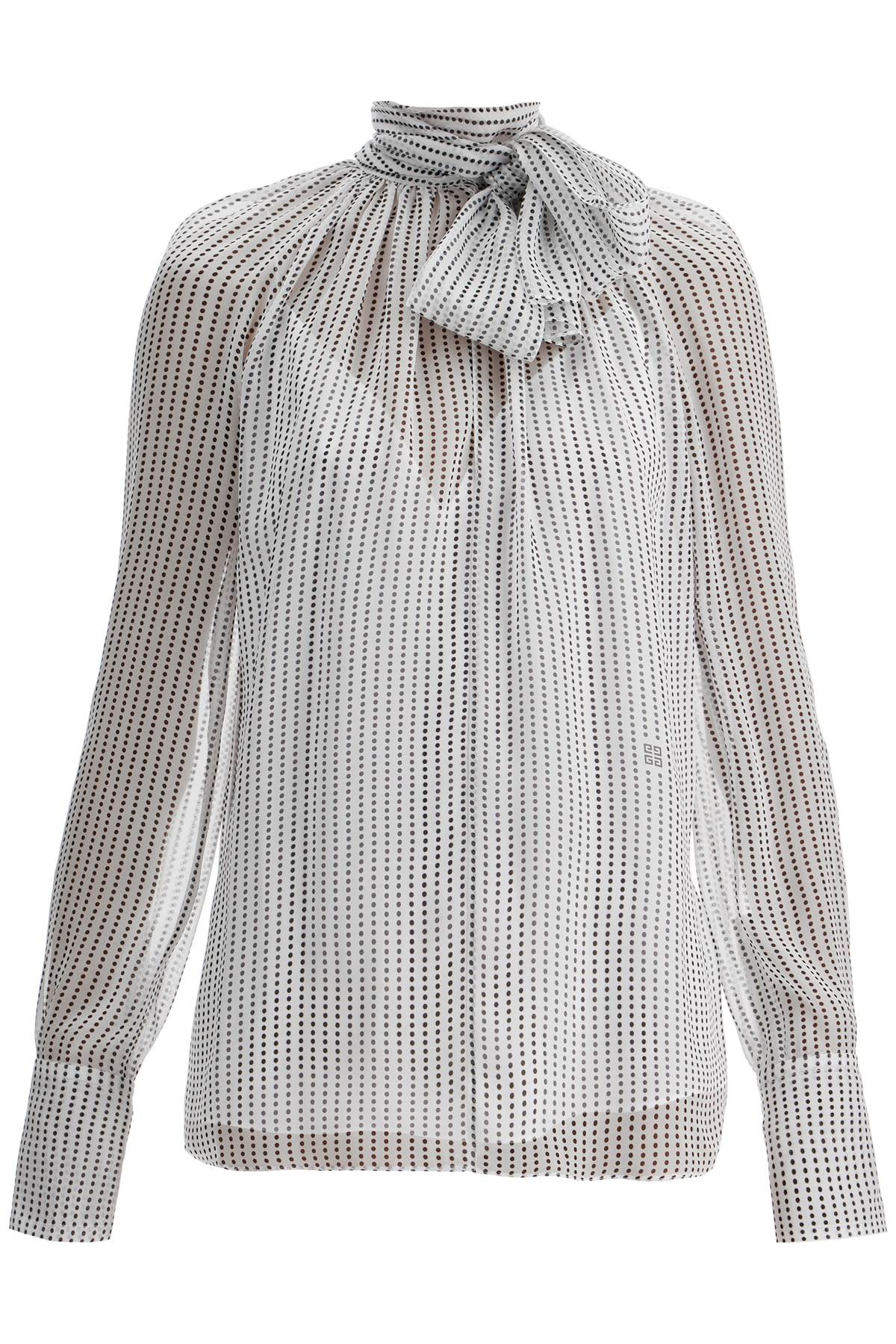 Givenchy GIVENCHY silk polka dot blouse with lavall