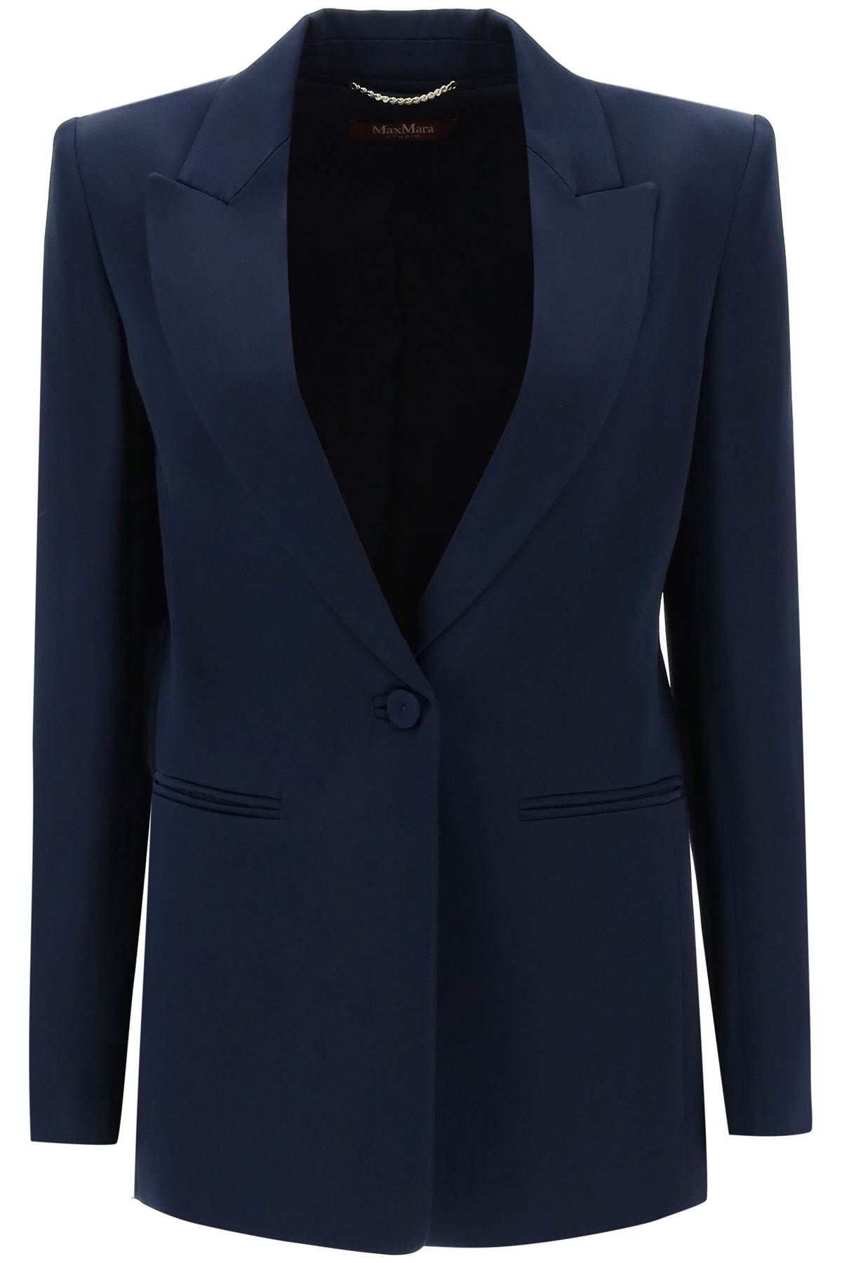 MAX MARA STUDIO MAX MARA STUDIO 'abitata' jacket in enver satin crepe