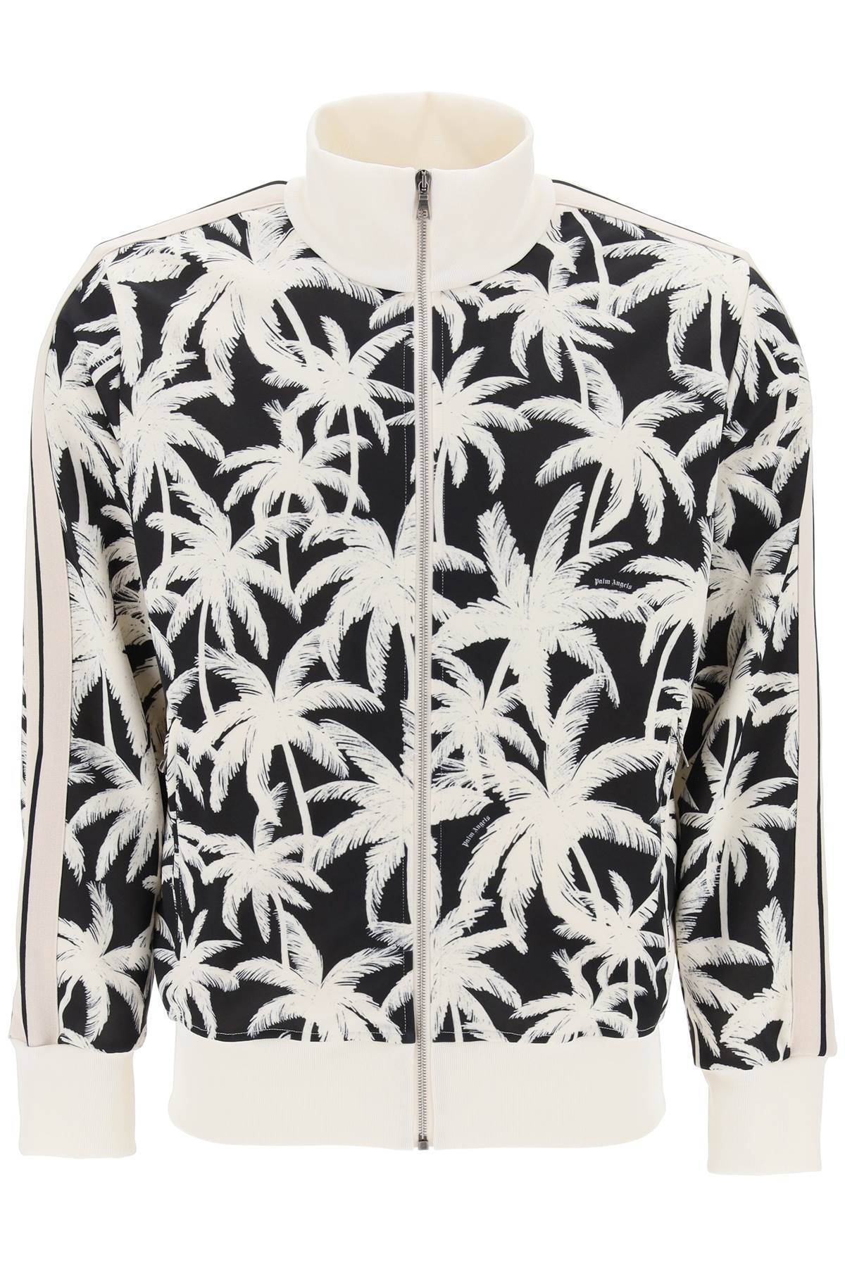 PALM ANGELS PALM ANGELS zip-up sweatshirt with palms print