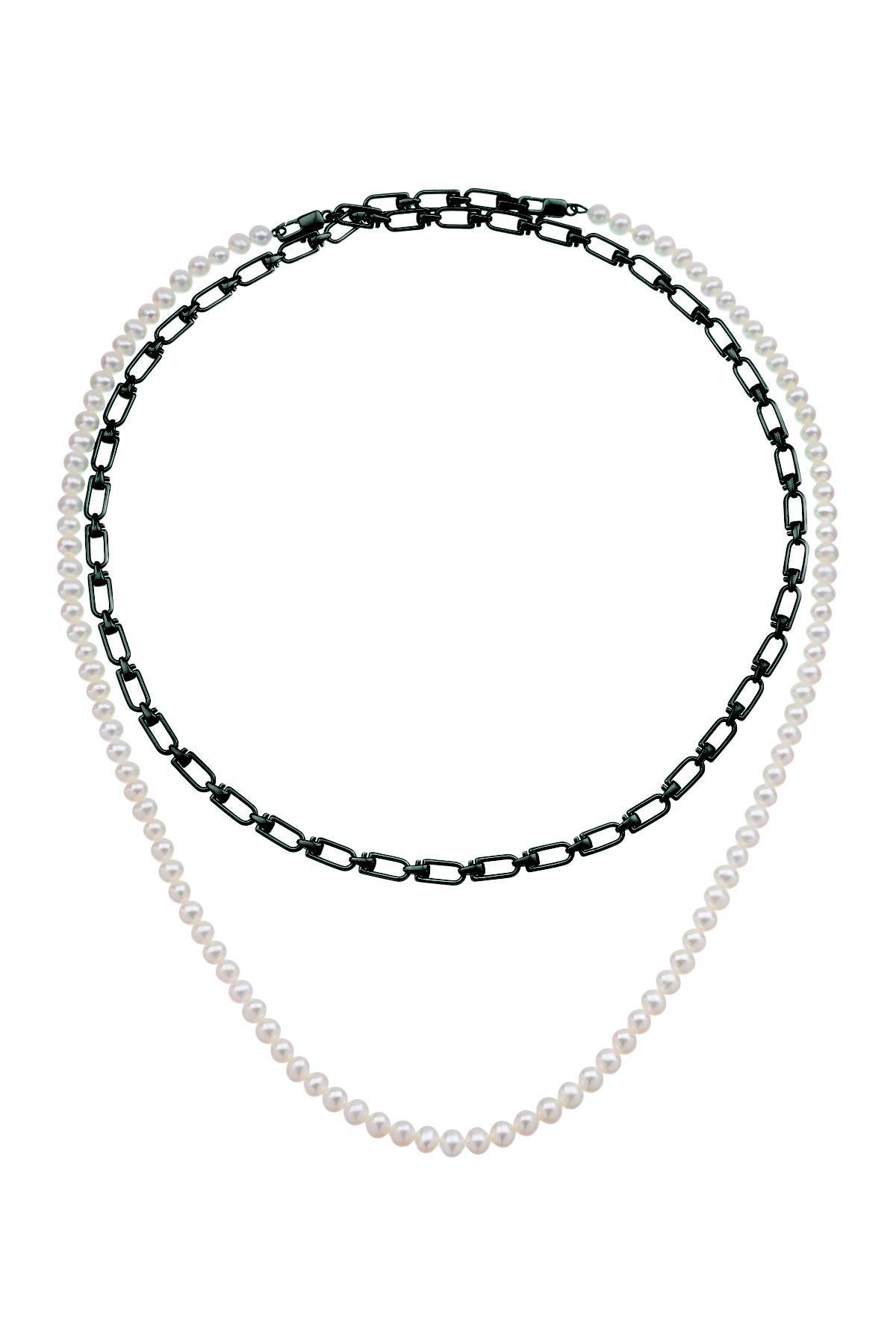 EÉRA EERA 'reine' double necklace with pearls