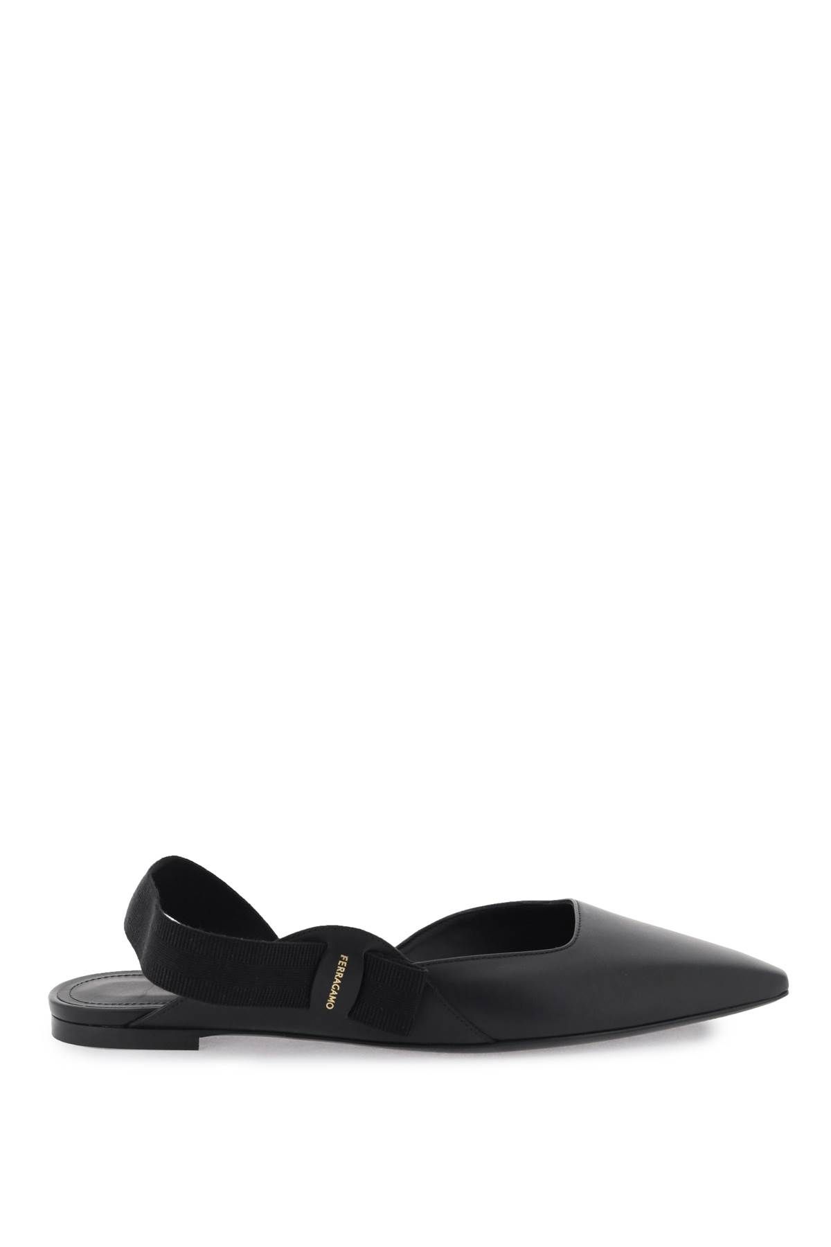 Ferragamo FERRAGAMO leather slingback ballerina flats