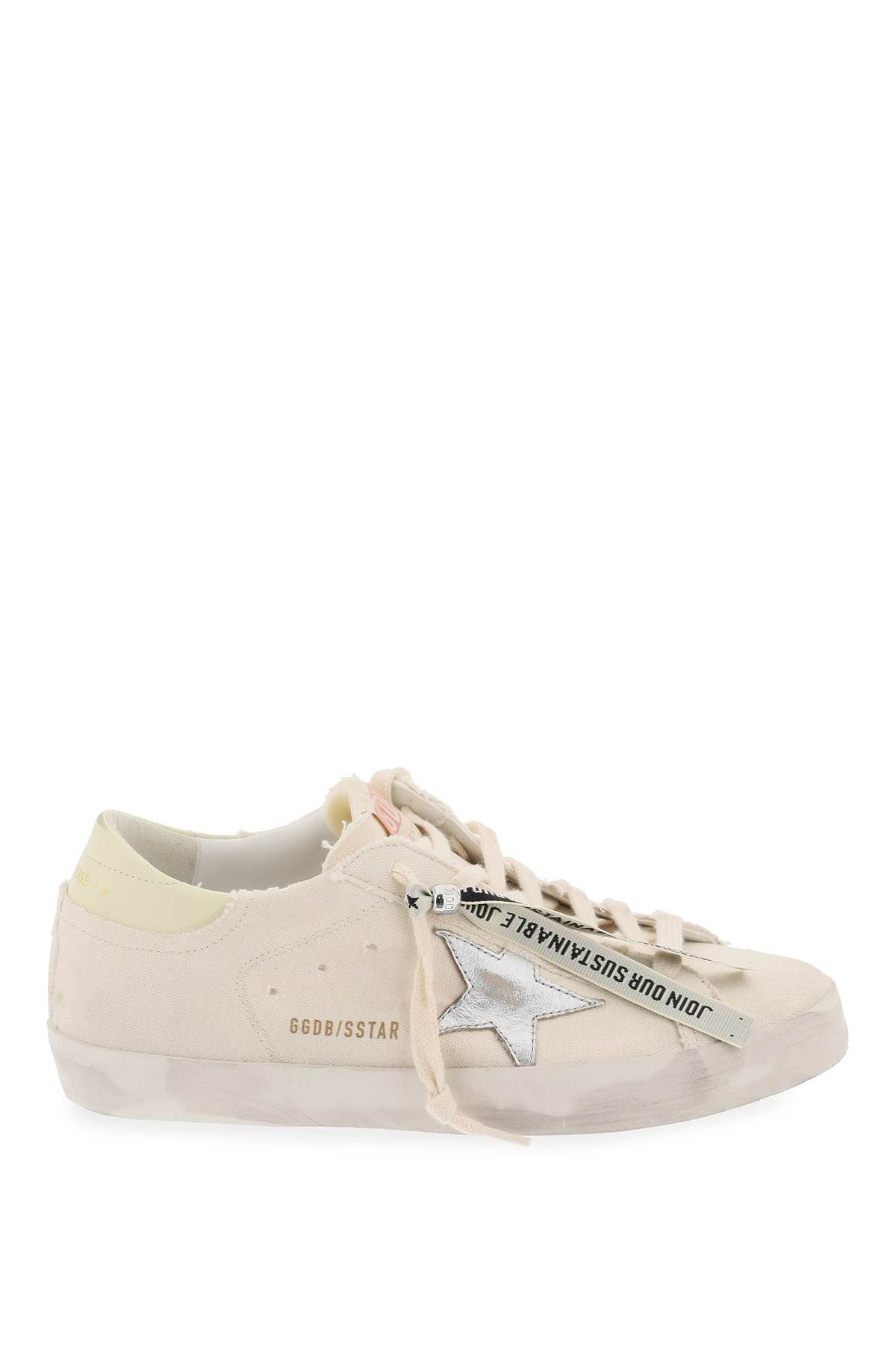 Golden Goose GOLDEN GOOSE super-star canvas and leather sneakers