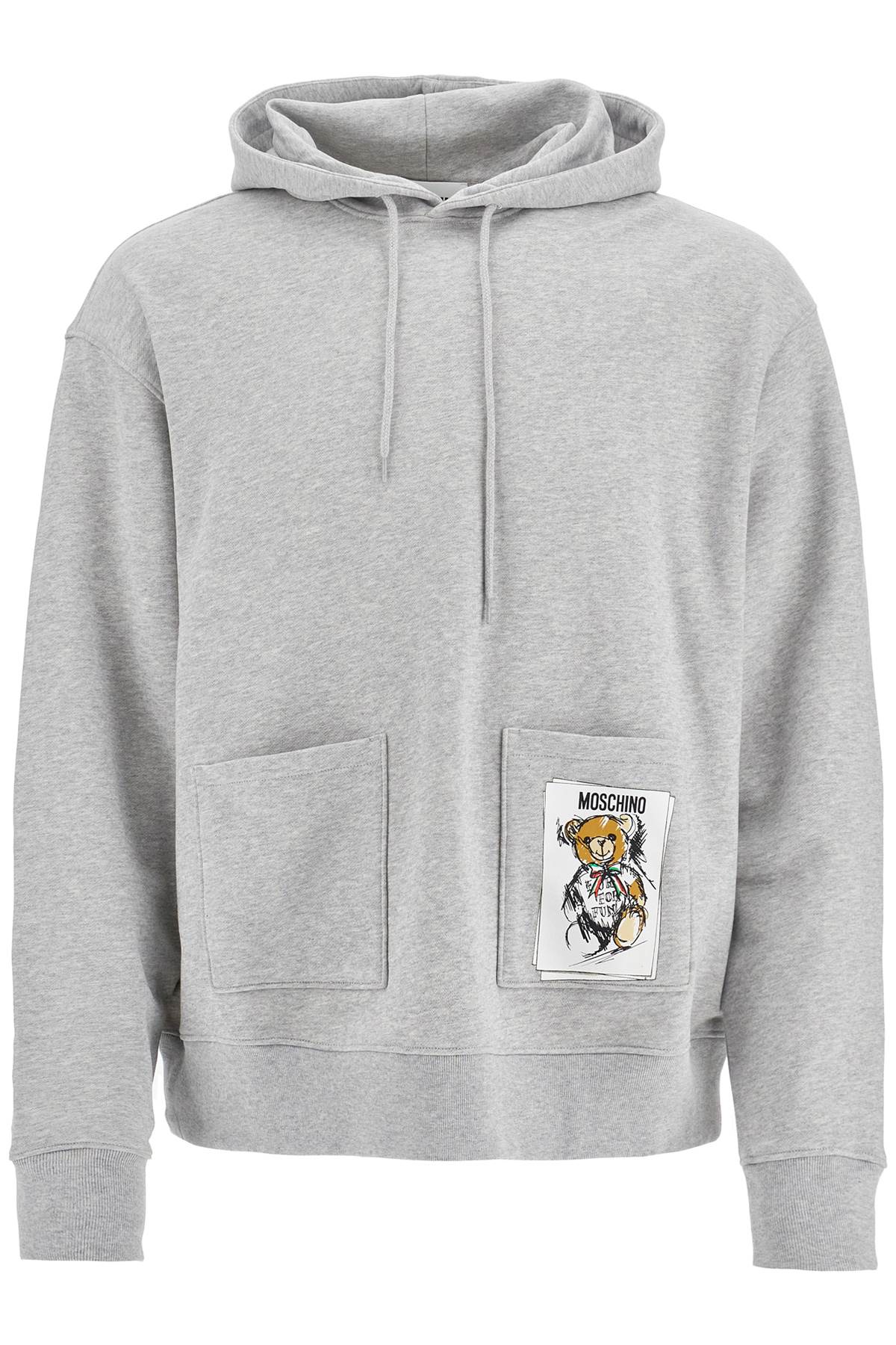 Moschino MOSCHINO hooded teddy bear sweatshirt