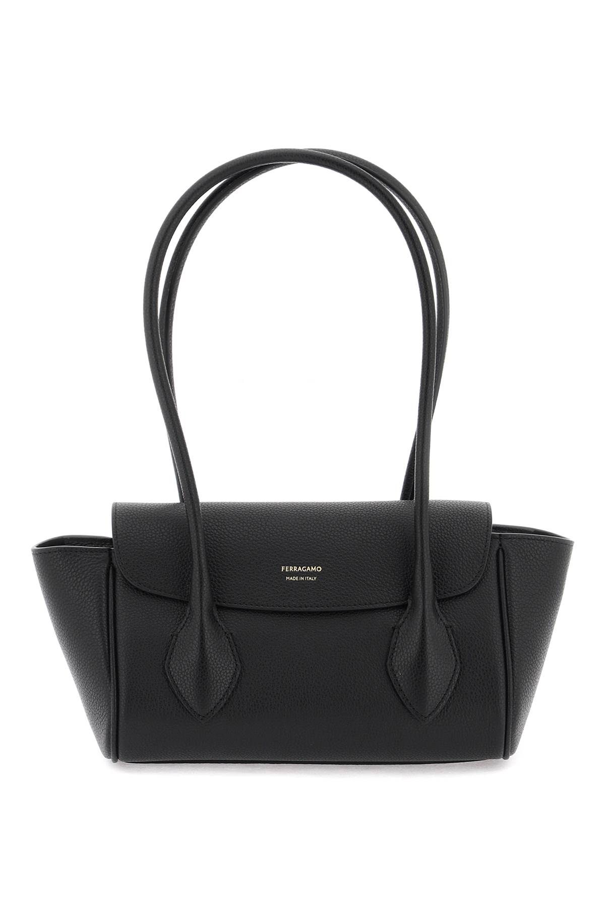 Ferragamo FERRAGAMO east/west hammered leather tote bag