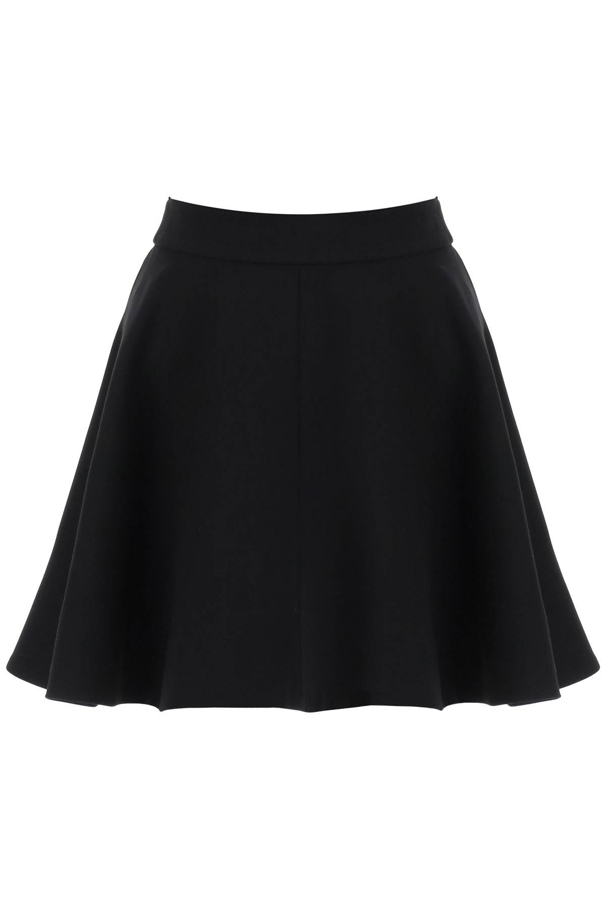 Loewe LOEWE circular mini skirt in silk and wool