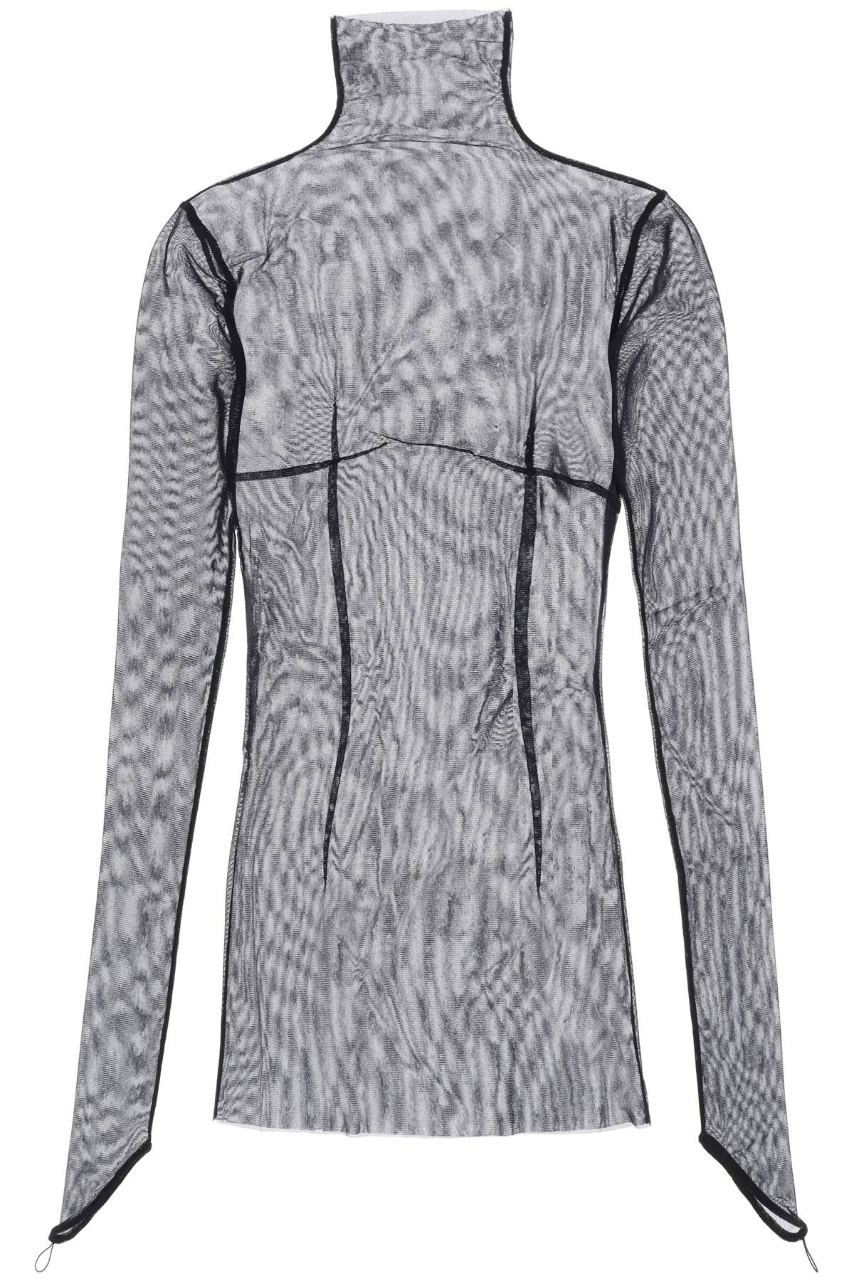 Ann Demeulemeester ANN DEMEULEMEESTER zenia long-sleeved top in mesh