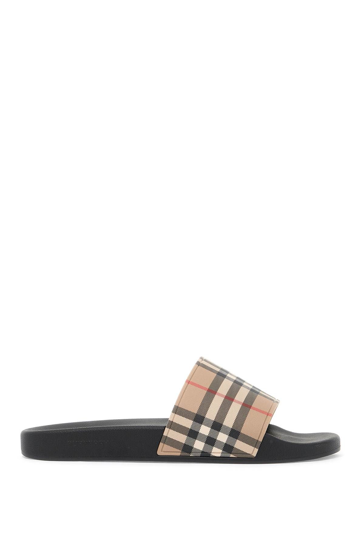 Burberry BURBERRY tartan rubber slides