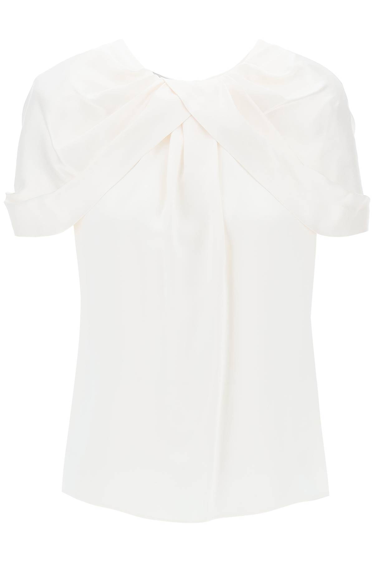 Stella McCartney STELLA McCARTNEY satin blouse with petal sleeves