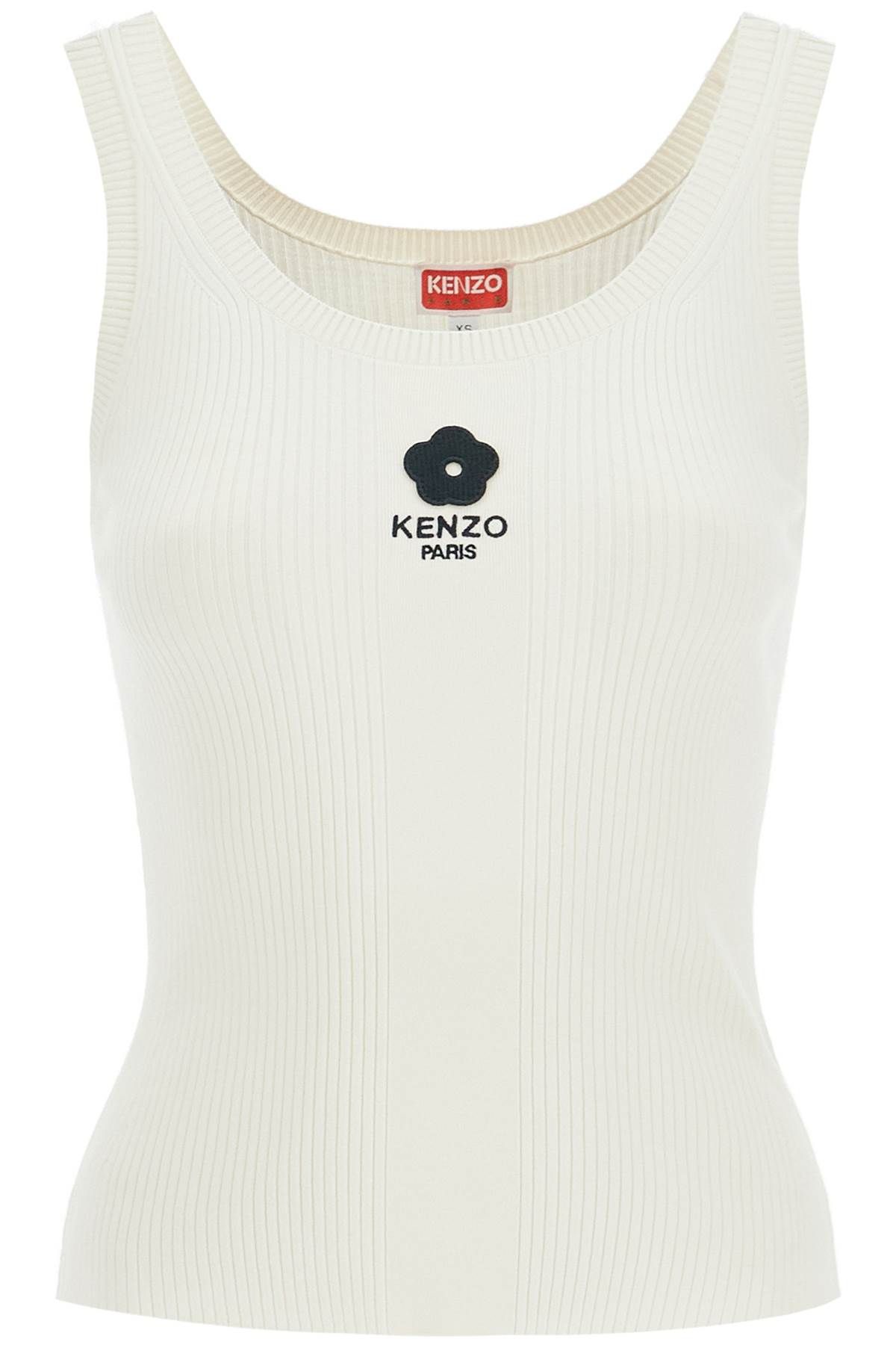 Kenzo KENZO ribbed knit tank top with spaghetti straps