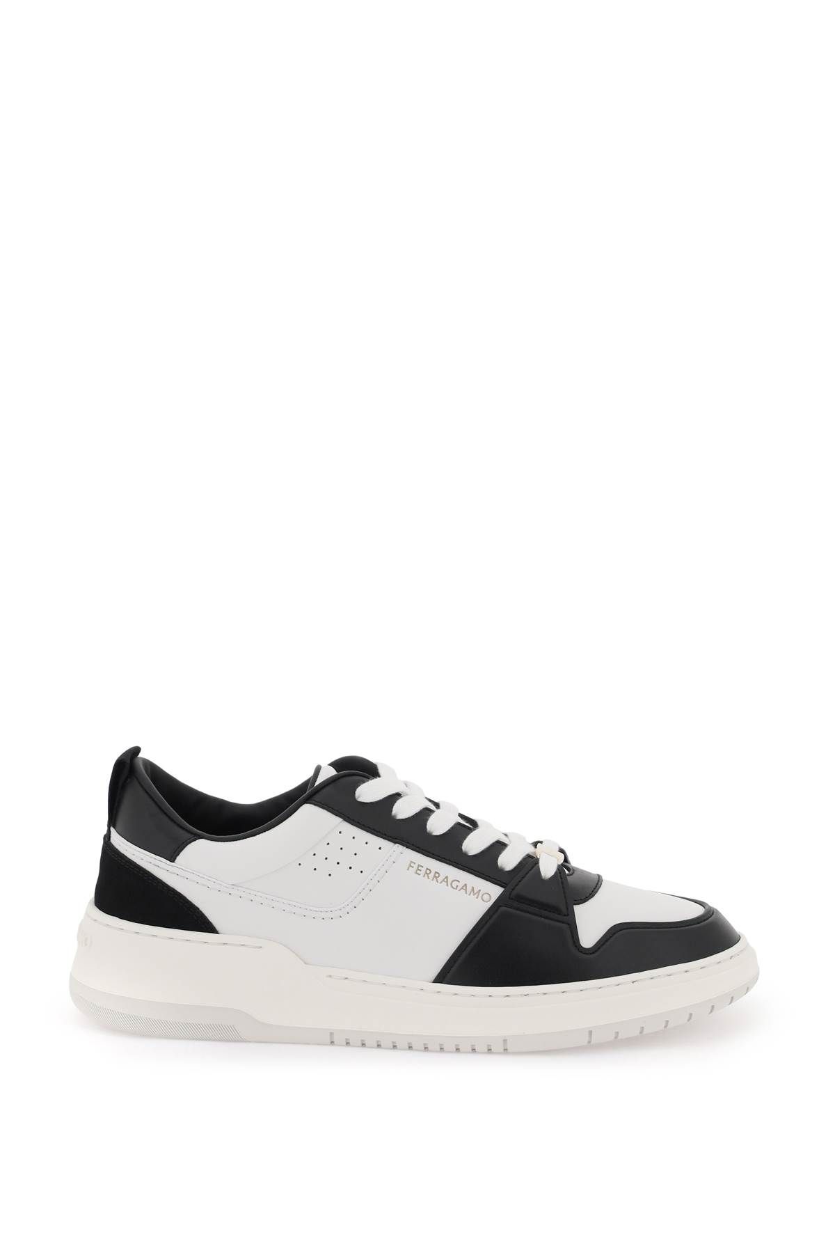 Ferragamo FERRAGAMO two-tone leather sneakers