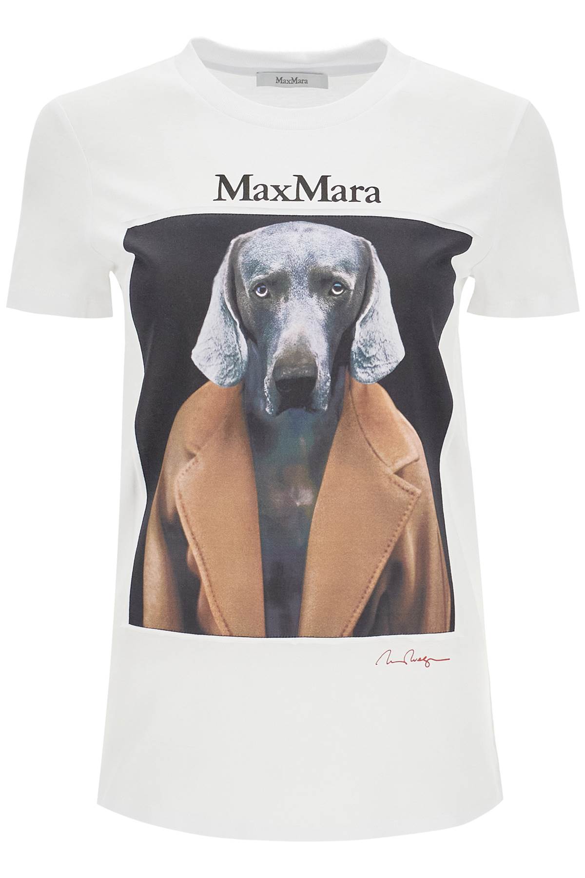 Max Mara MAX MARA t-shirt with wegman print