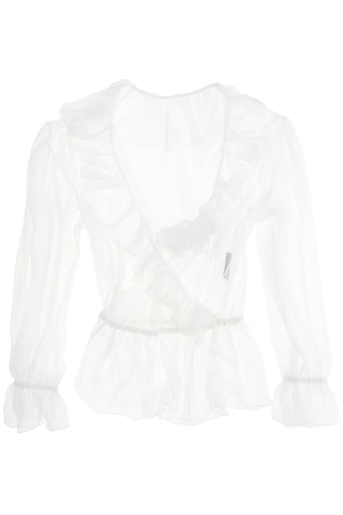 Dolce & Gabbana DOLCE & GABBANA silk chiffon blouse with ruffles.