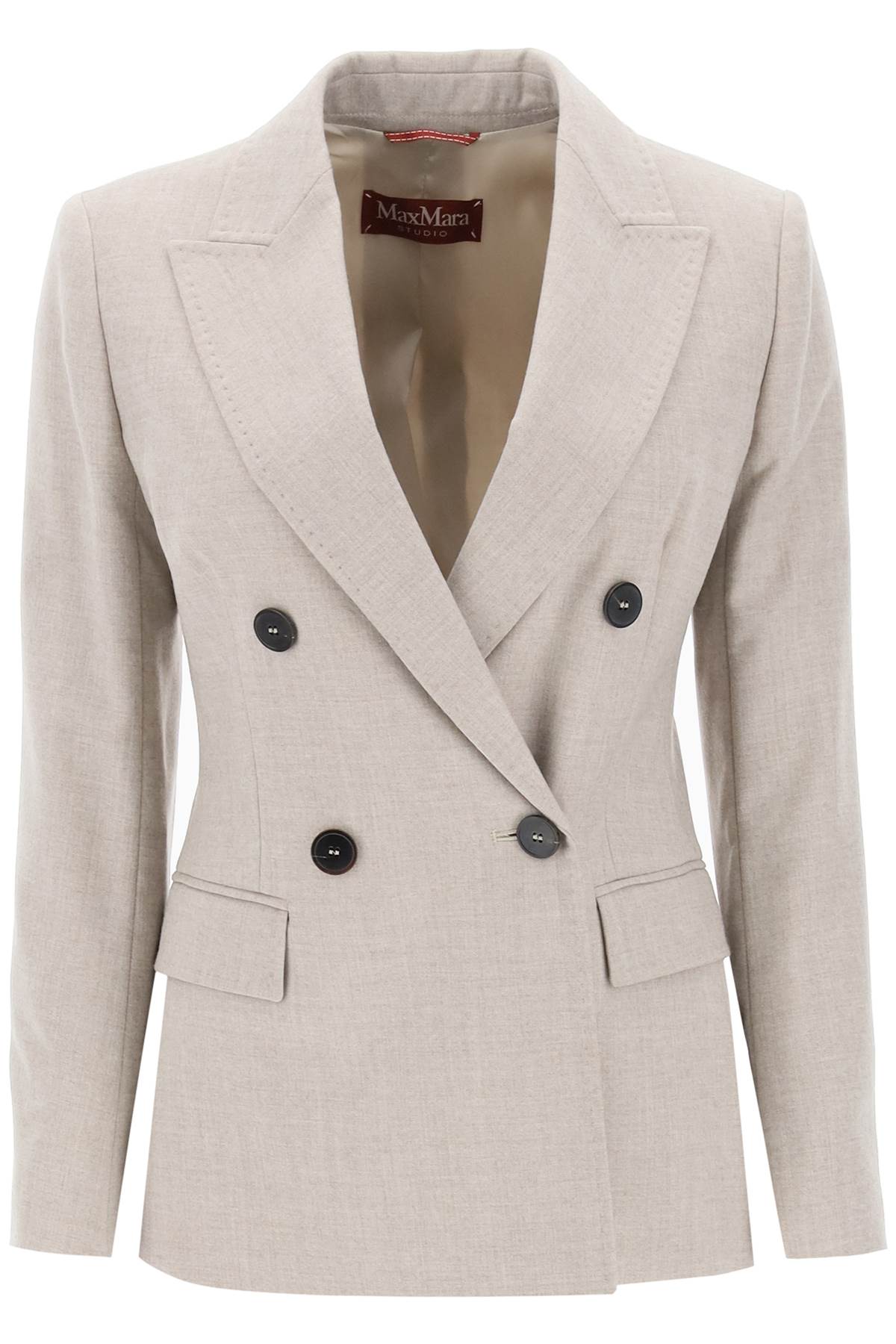 MAX MARA STUDIO MAX MARA STUDIO mappa double-breasted blazer