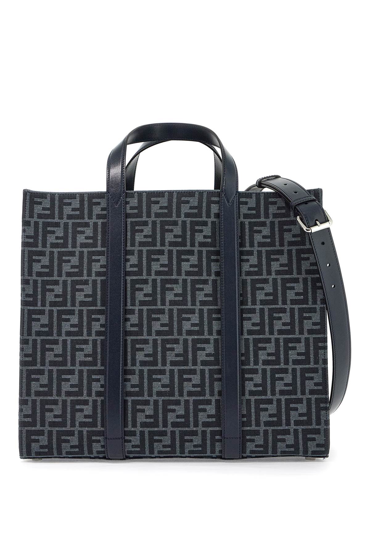 FENDI FENDI recycled ff jacquard fabric tote bag