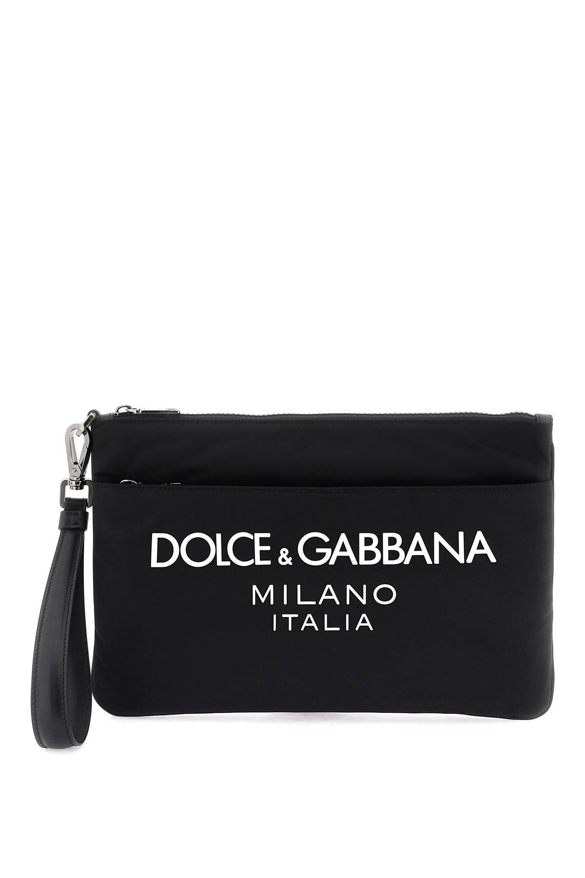 Dolce & Gabbana DOLCE & GABBANA nylon pouch with rubberized logo