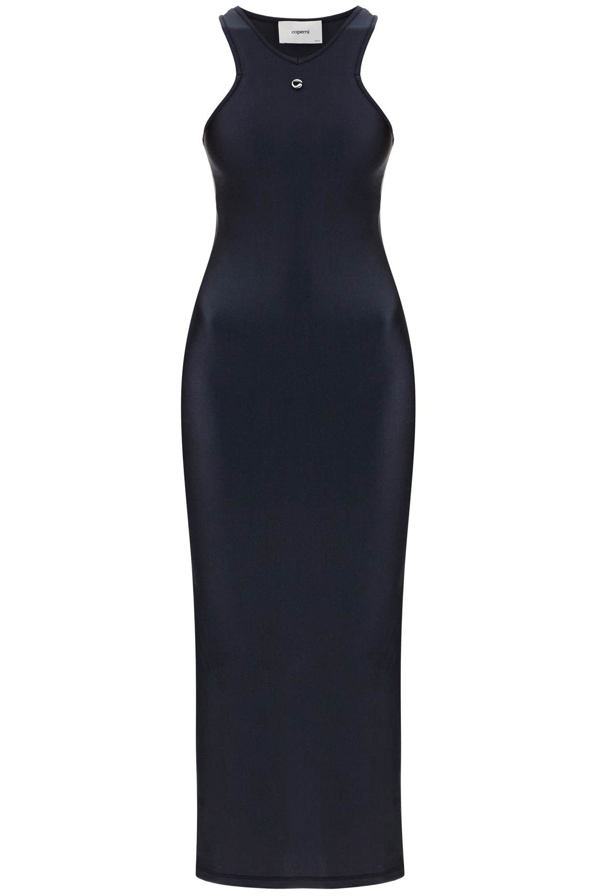 Coperni COPERNI shiny jersey midi dress in