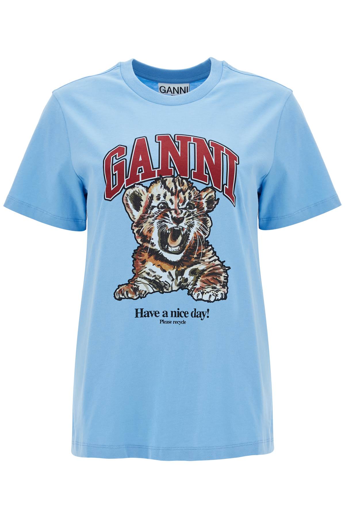 Ganni GANNI printed relaxed fit t-shirt