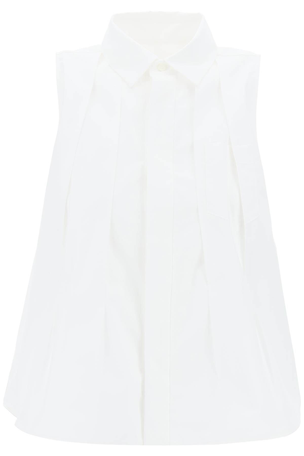 Sacai SACAI sleeveless pleated pop