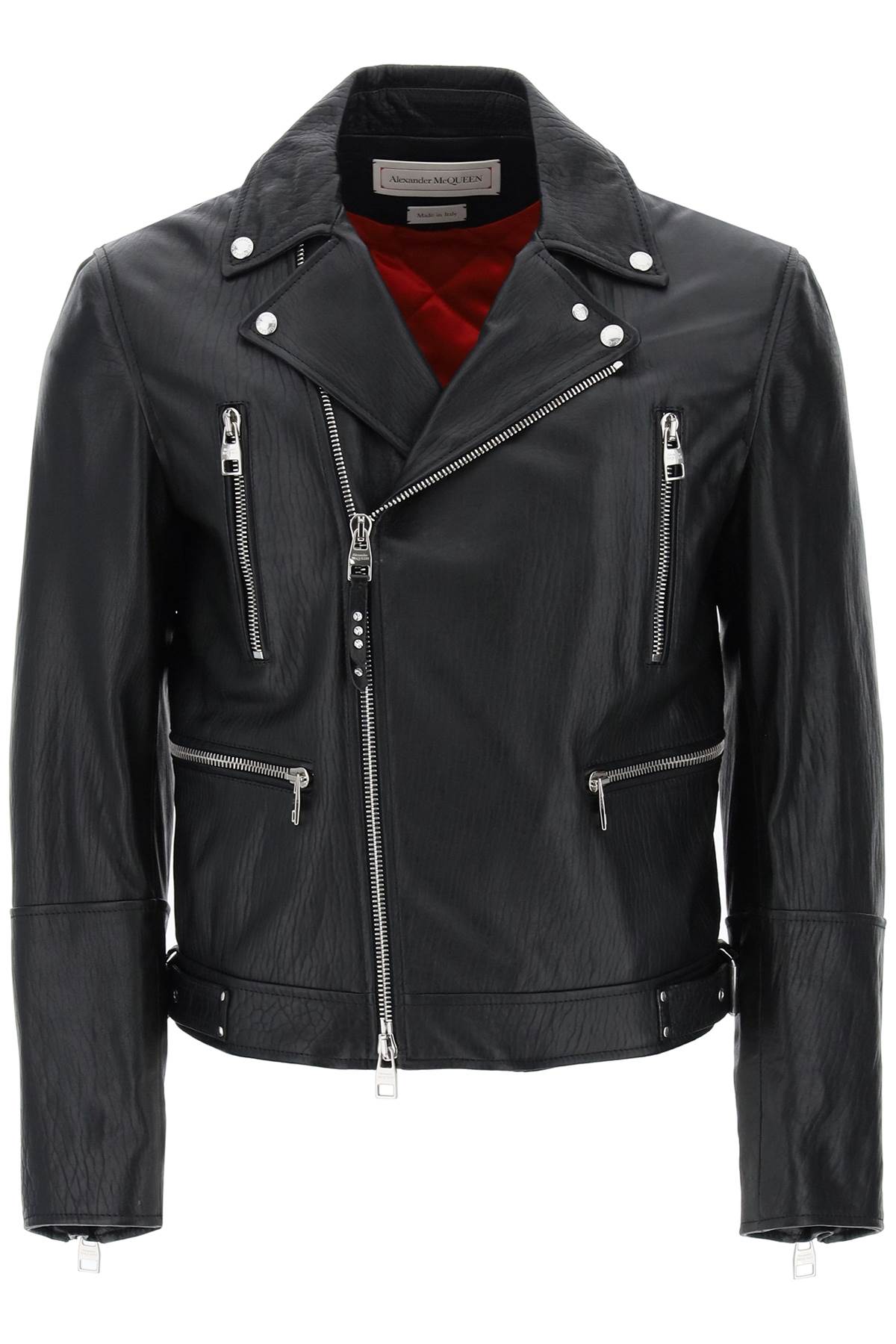 Alexander McQueen ALEXANDER MCQUEEN leather biker jacket