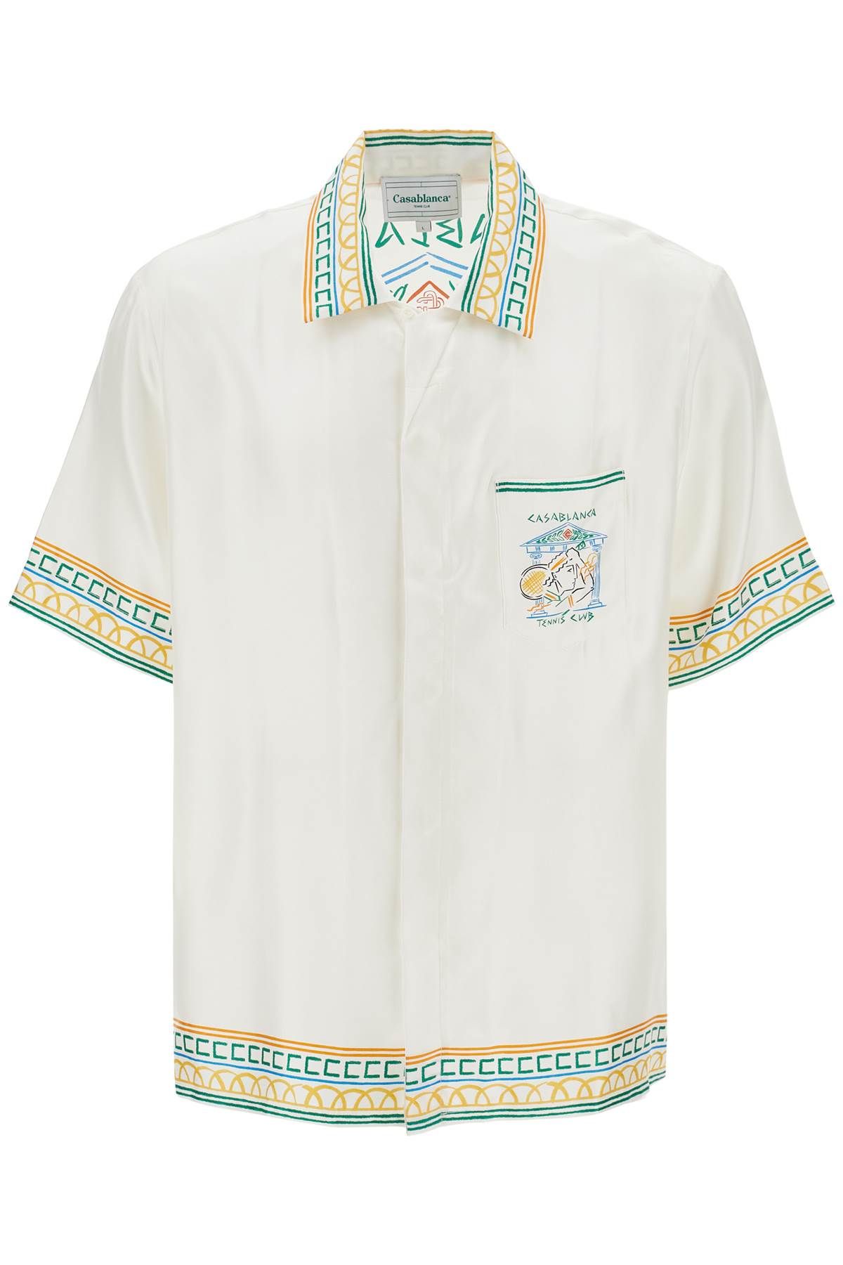 Casablanca CASABLANCA silk crayon temple tennis club shirt