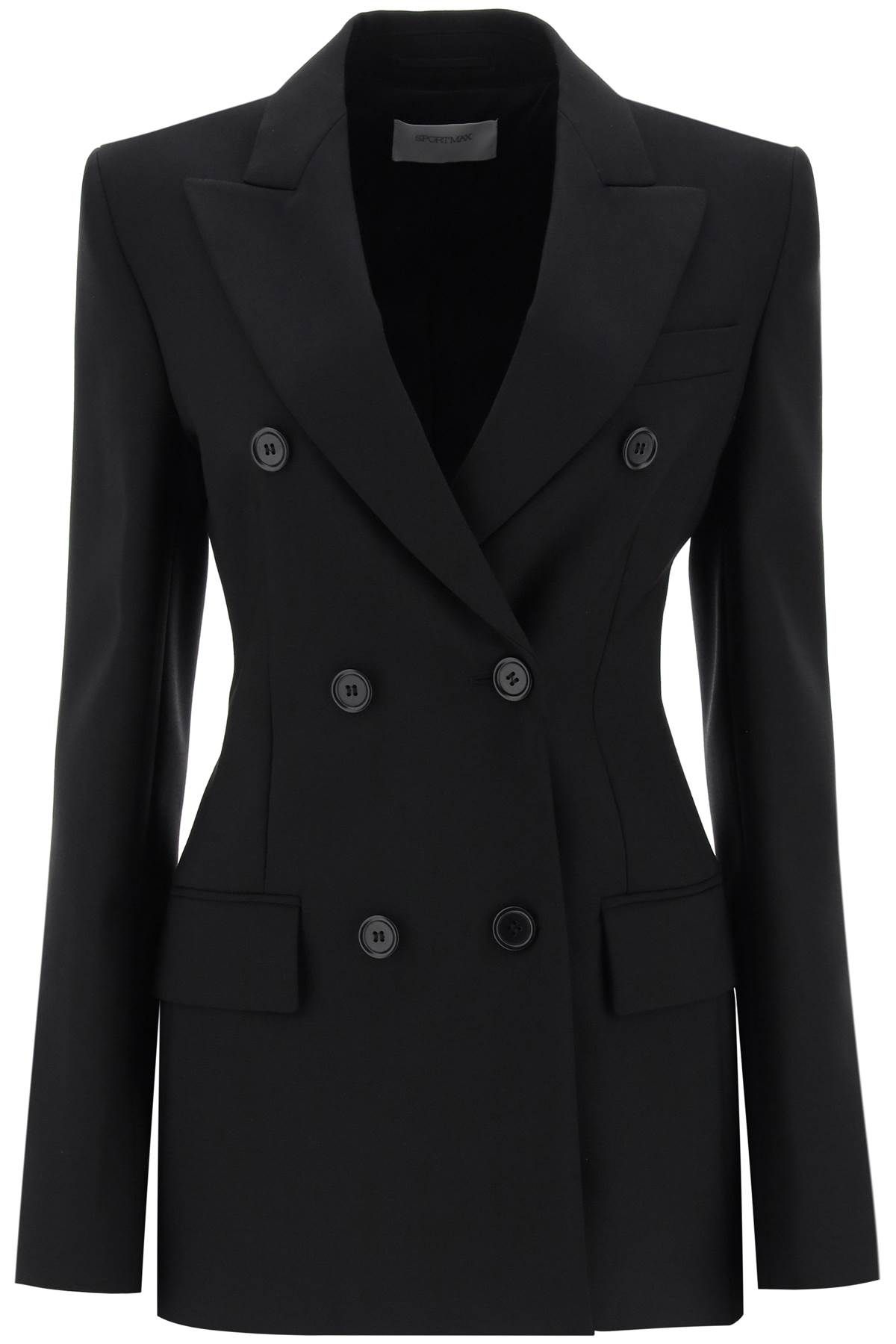 Sportmax SPORTMAX gelly double-breasted blazer in light wool