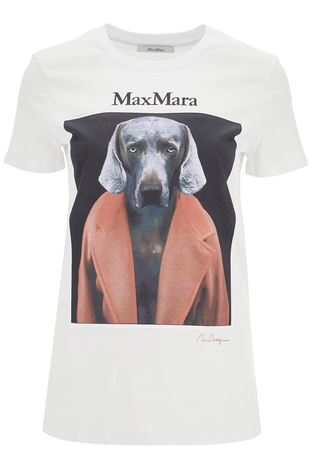 Max Mara MAX MARA t-shirt with wegman print