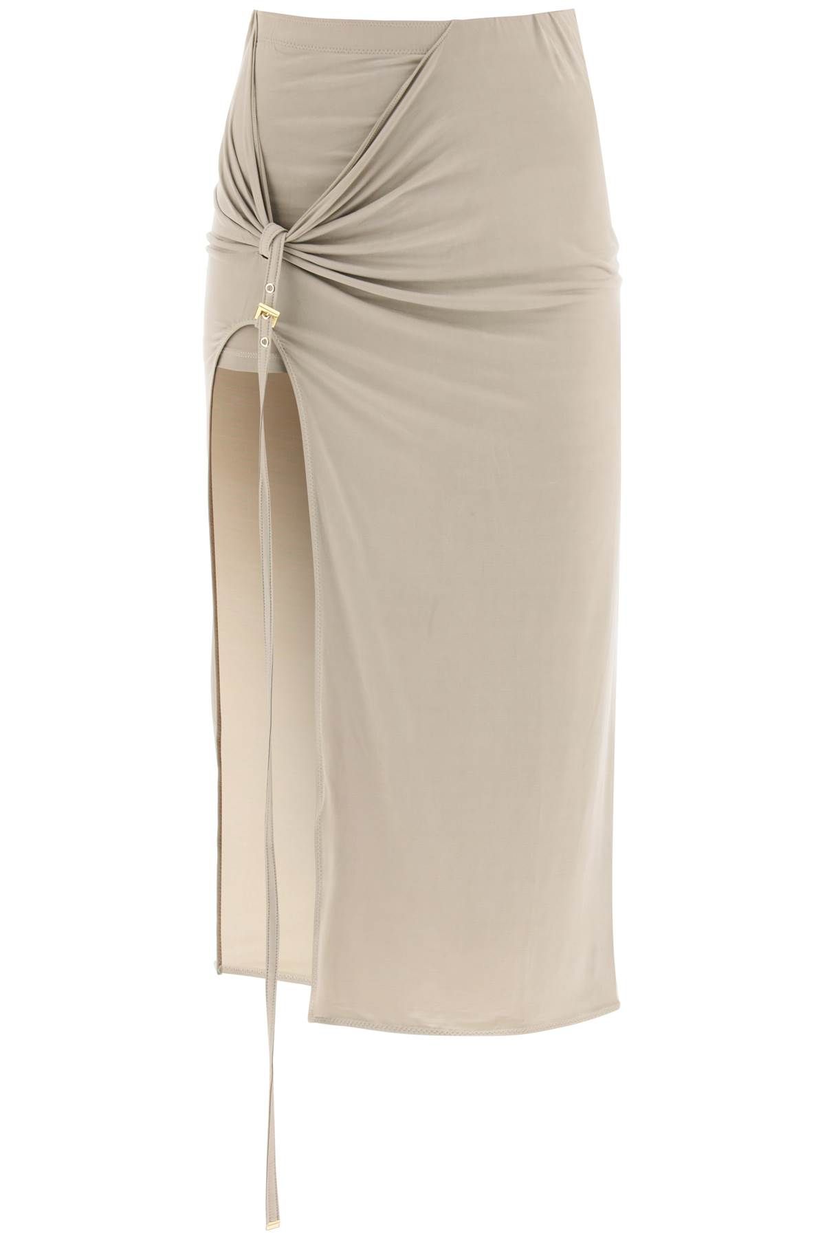 Jacquemus JACQUEMUS la jupe pareo croissant midi skirt