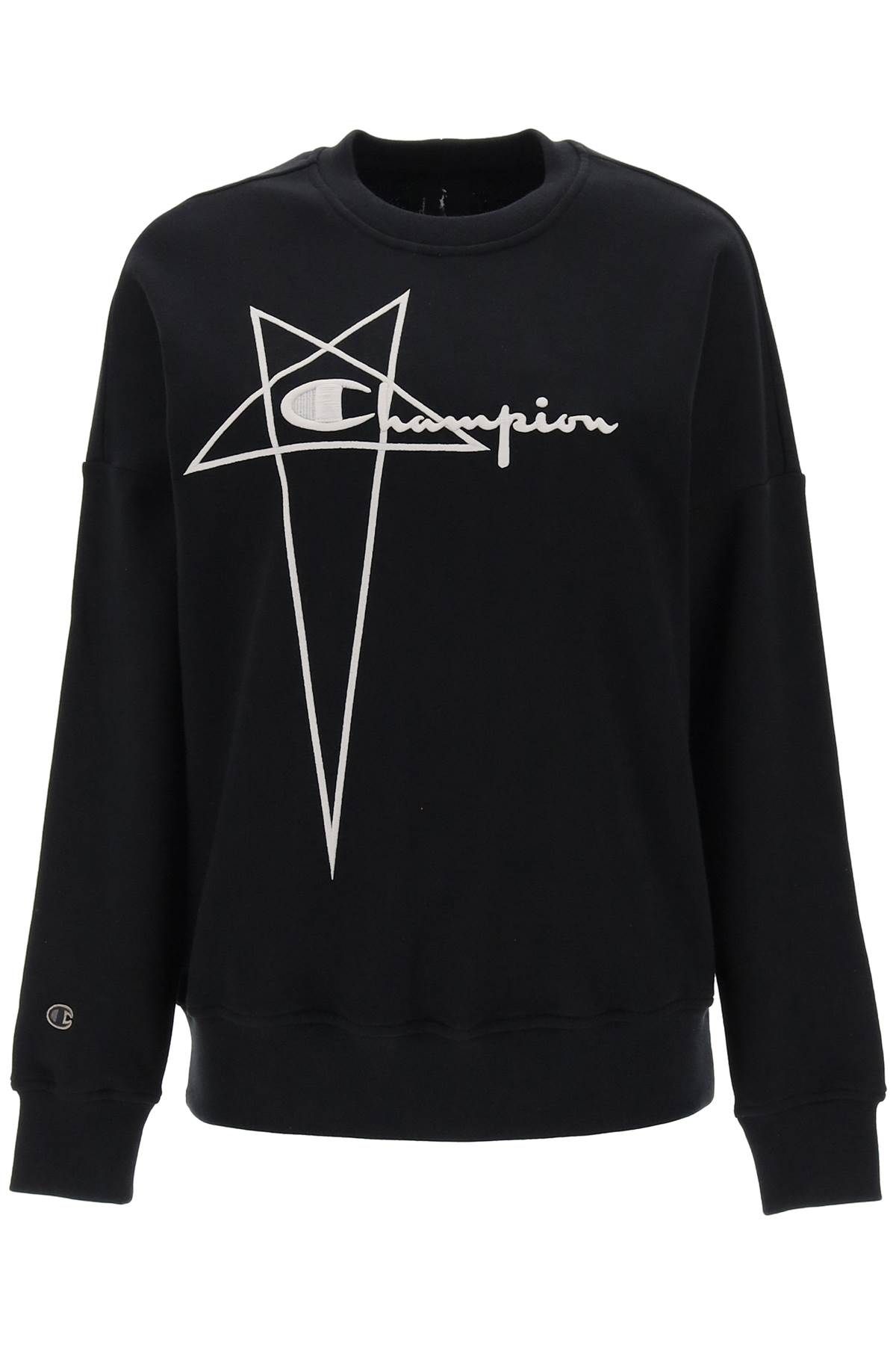 Rick Owens RICK OWENS 'champion x rick owens' crew-neck sweatshirt with logo embroidery