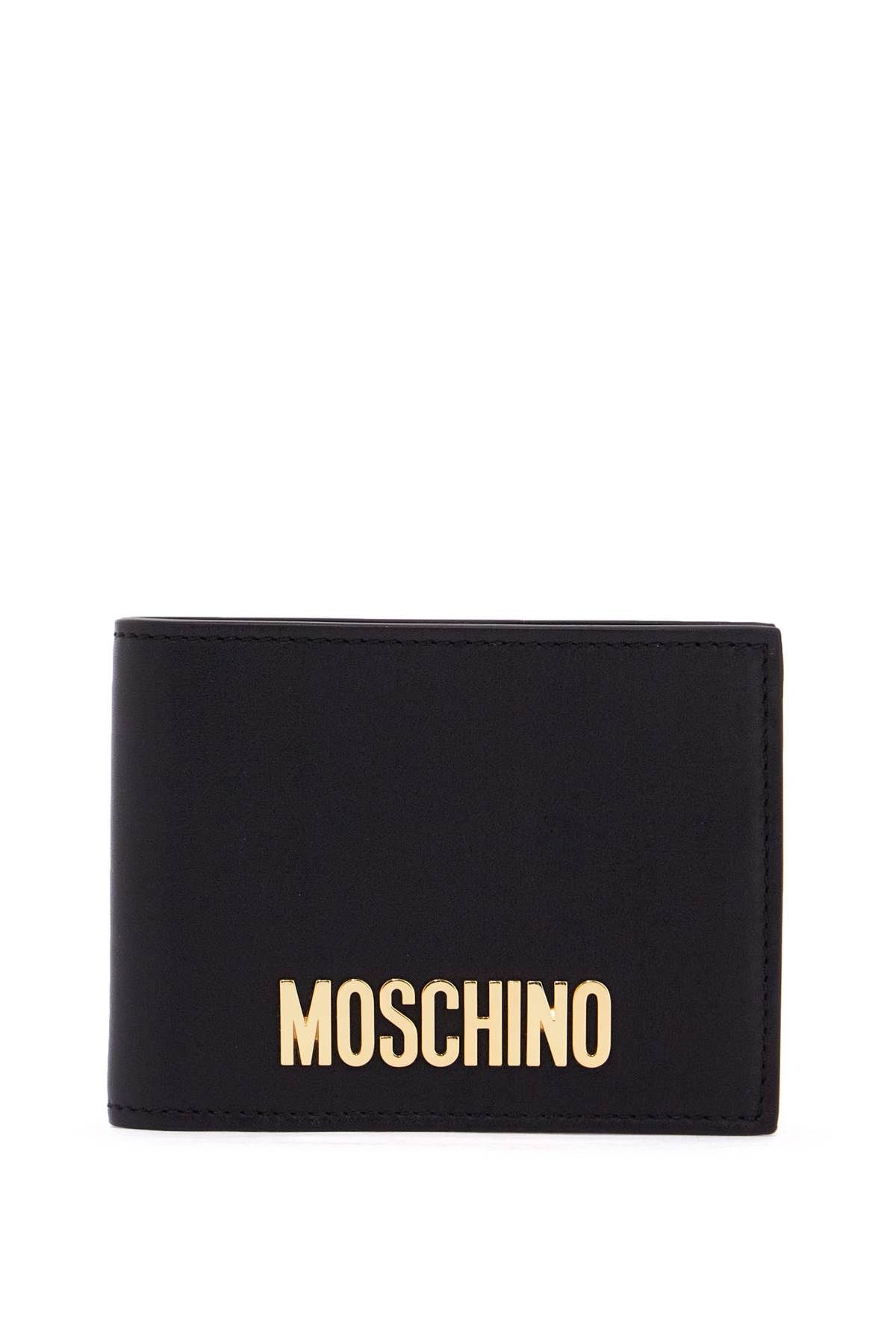 Moschino MOSCHINO bifold wallet with metal logo.