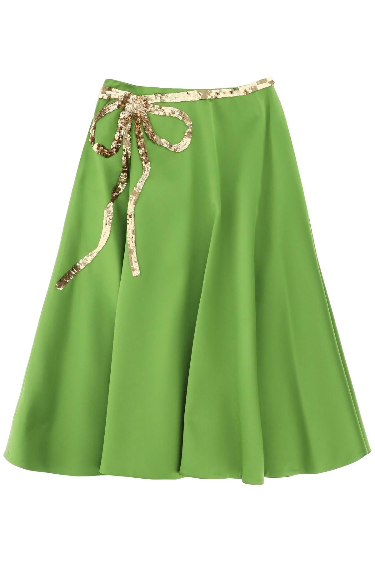 VALENTINO GARAVANI VALENTINO GARAVANI techno duchesse a-line skirt with sequin-studded bow