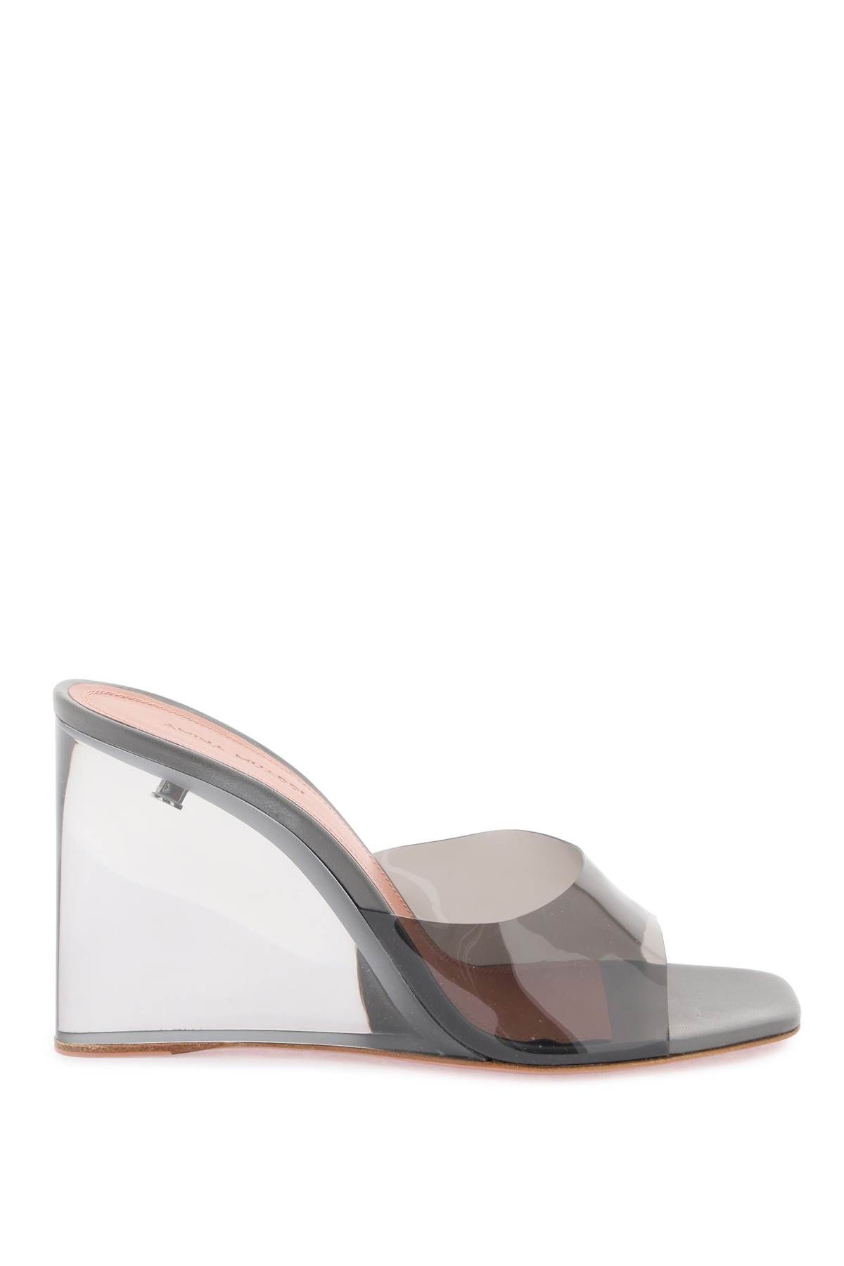 Amina Muaddi AMINA MUADDI 'lupita glass wedge' mules