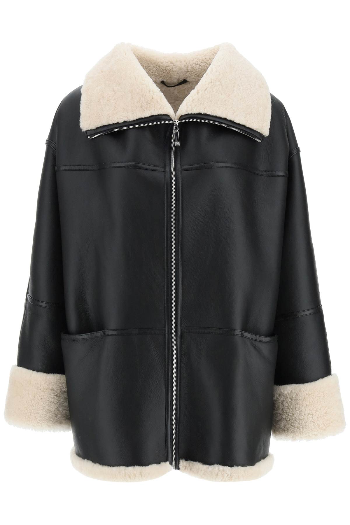 Toteme TOTEME oversized shearling jacket