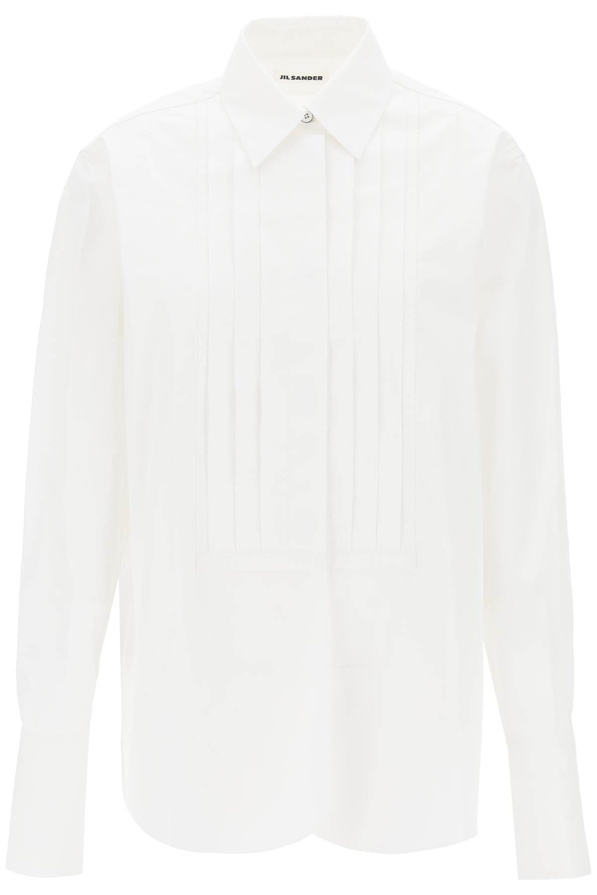 Jil Sander JIL SANDER pleated bib shirt with