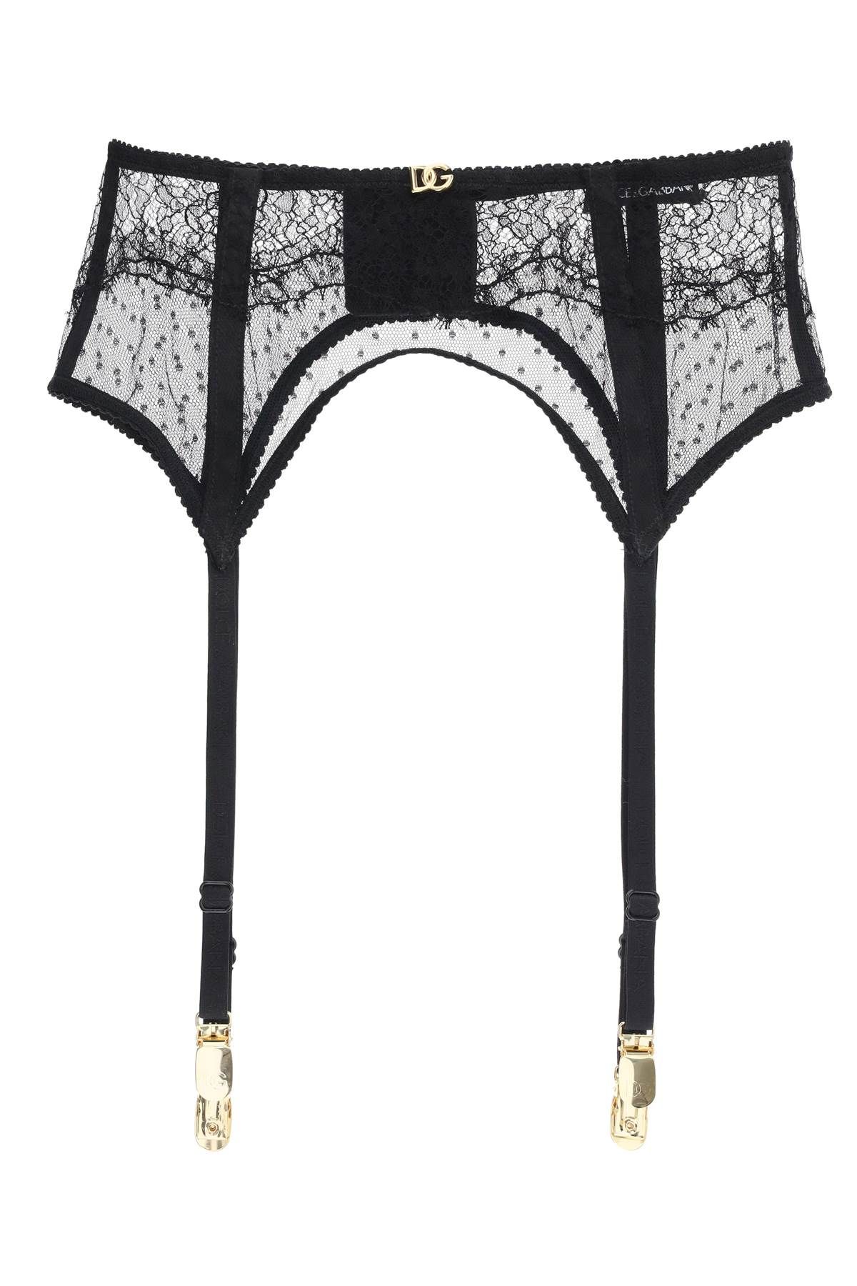 Dolce & Gabbana DOLCE & GABBANA lace garter belt with logo